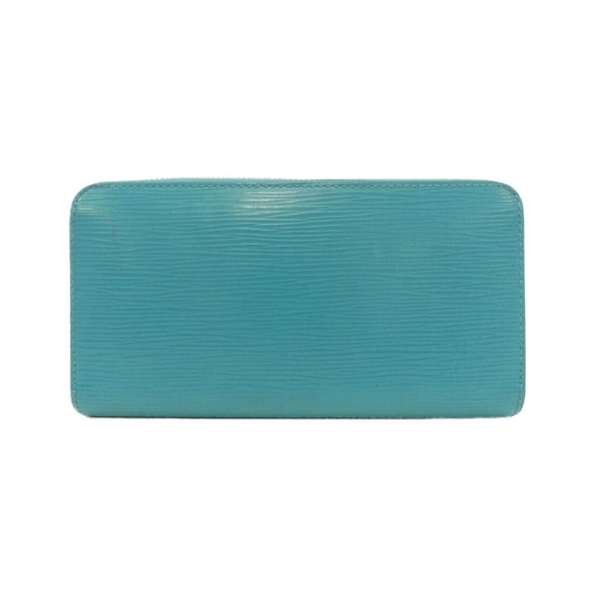 Louis Vuitton Blue Leather Long Wallet (Bi-Fold) (Pre-Owned)
