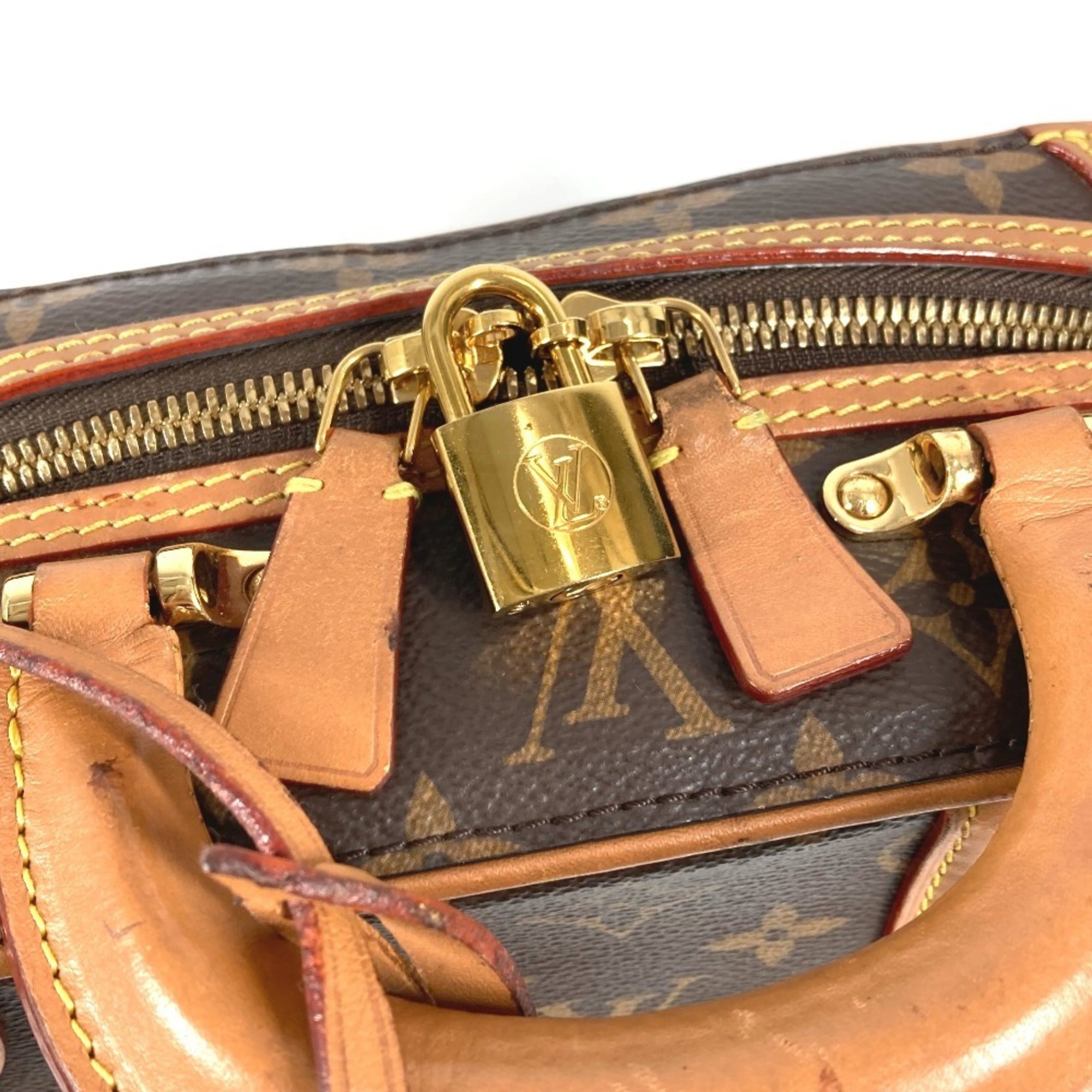 Louis Vuitton Brown Monogram Boston Bag Handbag Shoulder Bag (Pre-Owned)