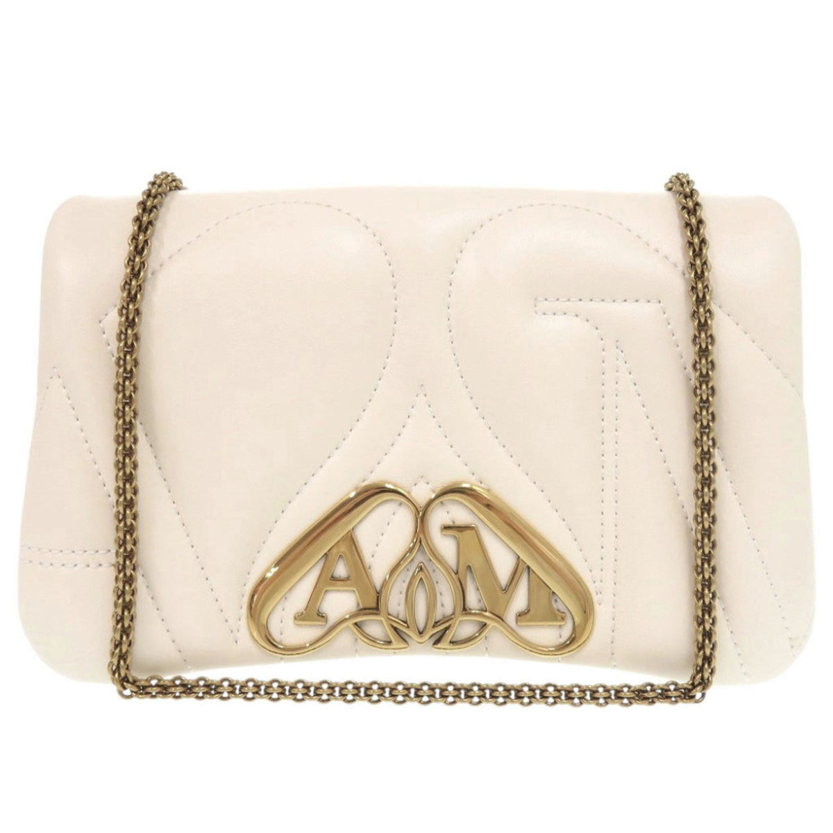 Alexander Mcqueen Ivory Leather Shoulder Bag (Pre-Owned)