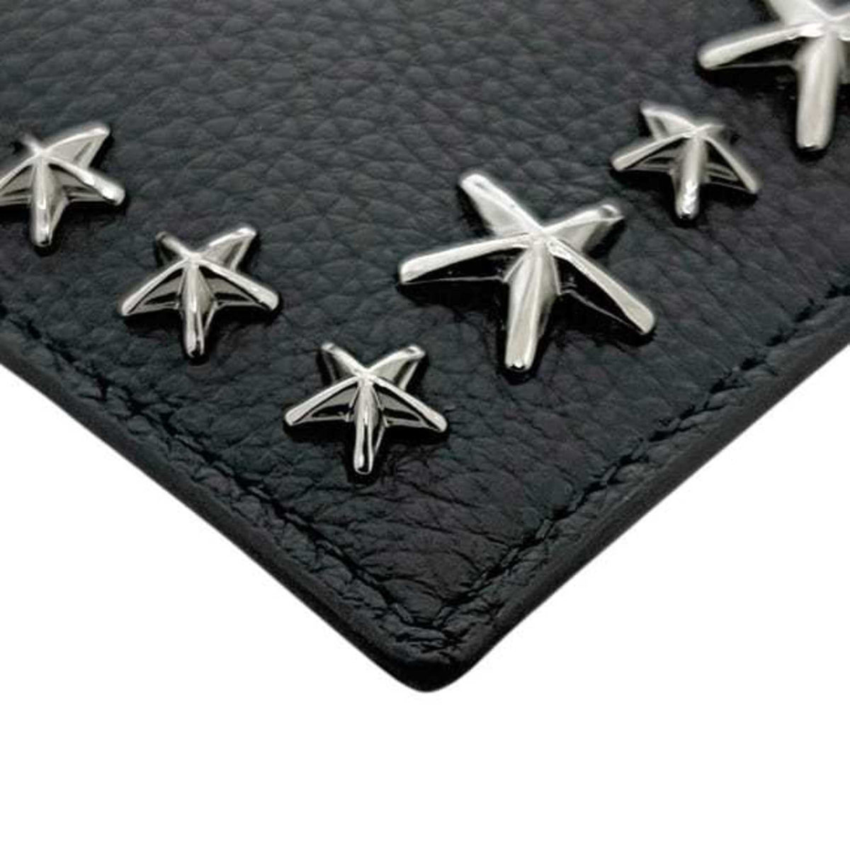 Jimmy Choo Black Leather Coin Purse/Coin Case (Pre-Owned)
