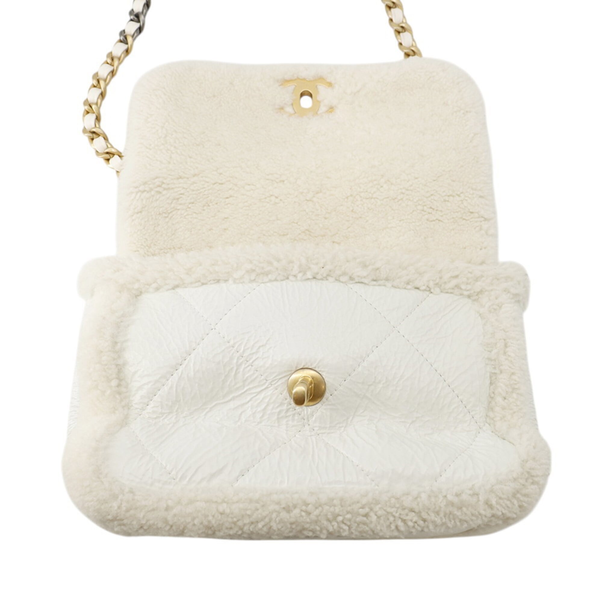 Chanel White Handbag Shoulder Bag (Pre-Owned)