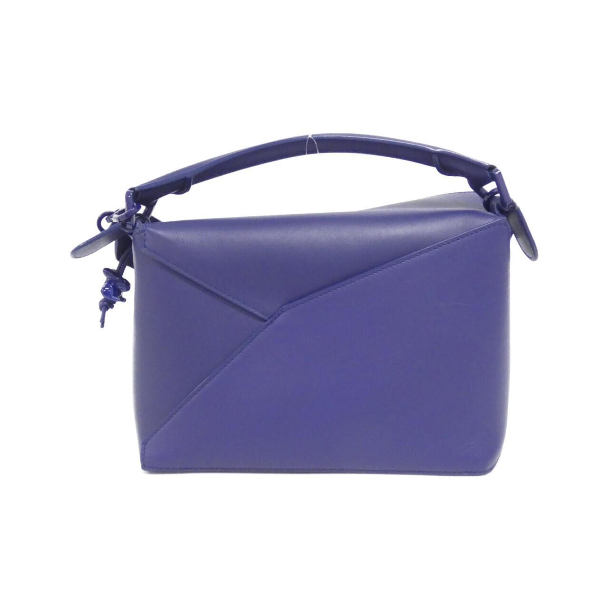 Loewe Deep Purple Purple Leather Handbag (Pre-Owned)