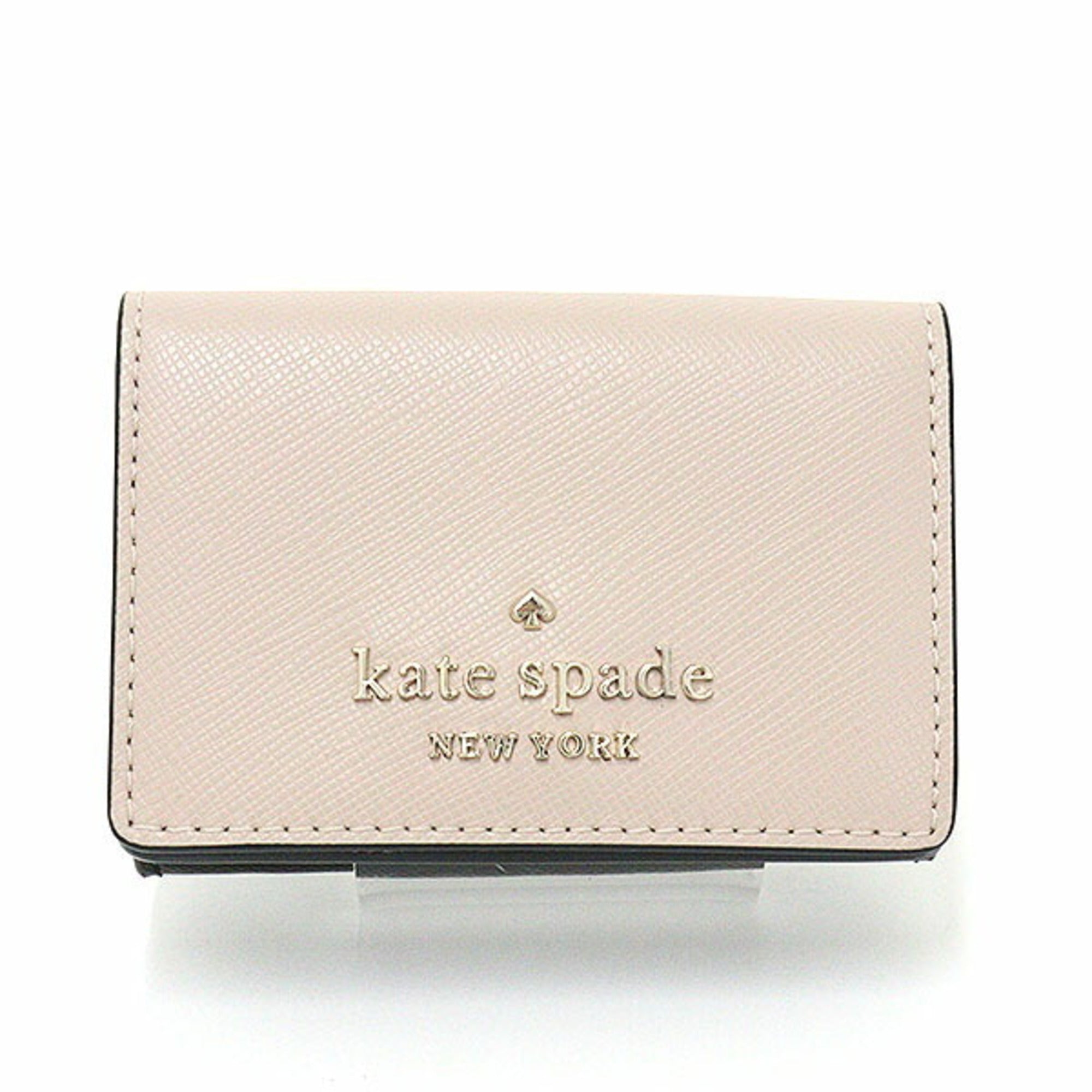 Kate Spade Beige Multi-Color Pvc Leather Wallet (Tri-Fold) (Pre-Owned)