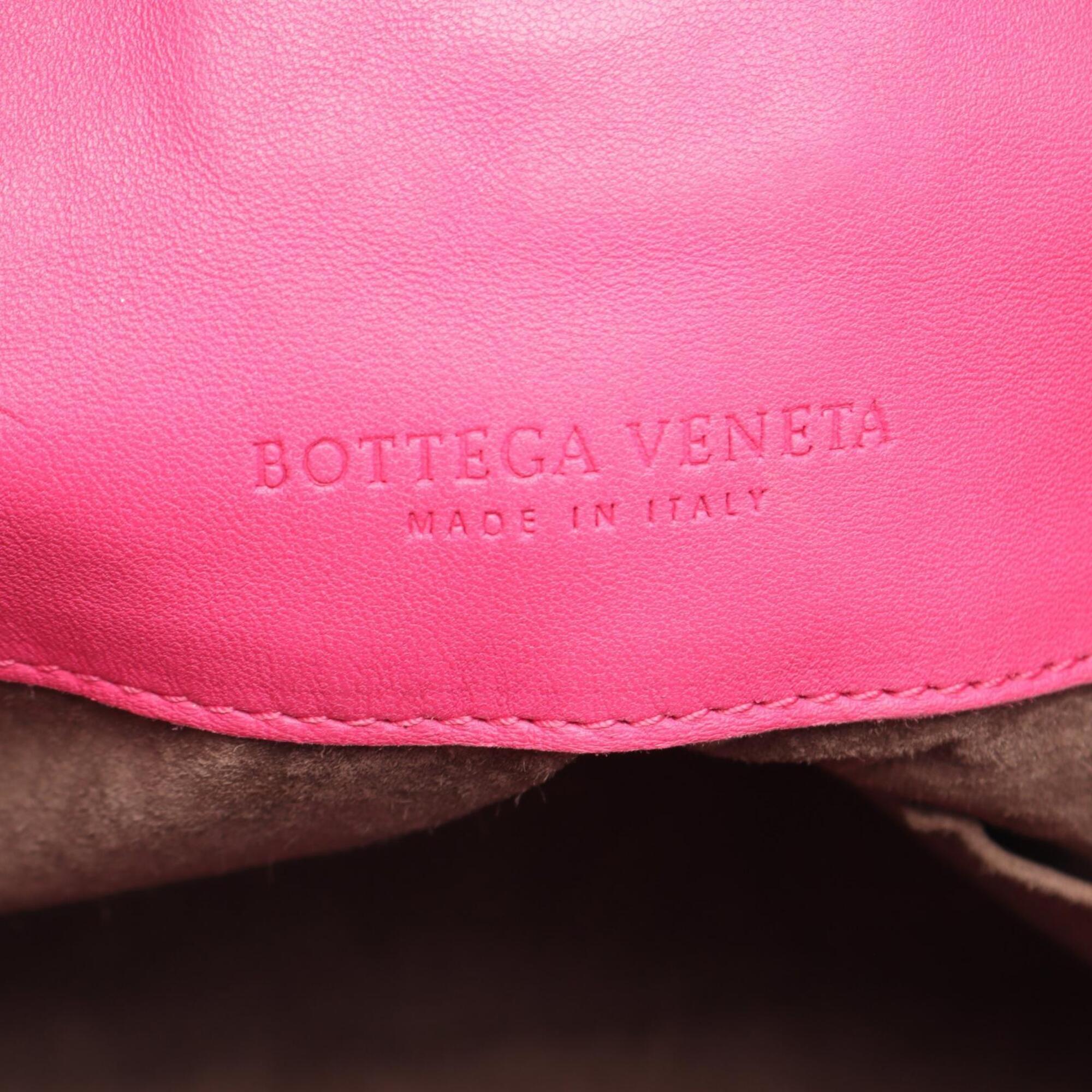Bottega Veneta Intrecciato Pink Intrecciato Handbag Tote Bag (Pre-Owned)
