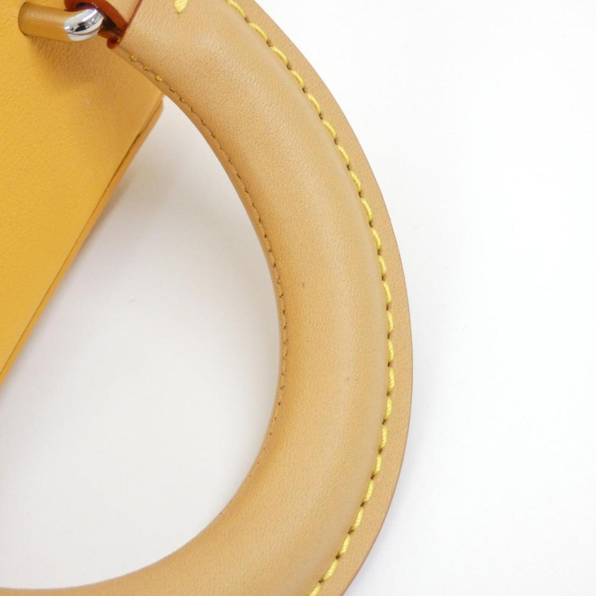 Louis Vuitton Saffron Yellow Leather Handbag (Pre-Owned)