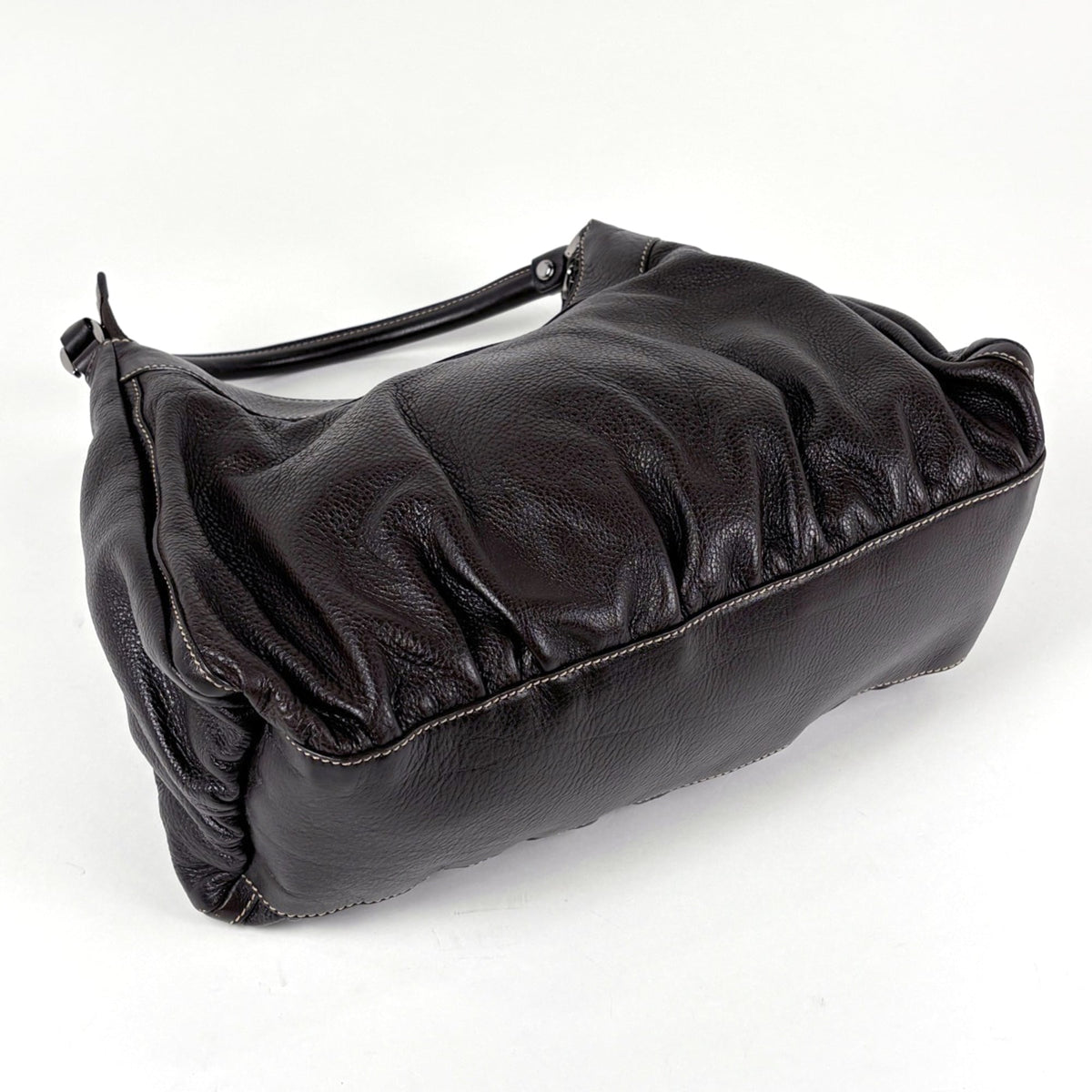Gucci Brown Leather Shoulder Bag (Pre-Owned)