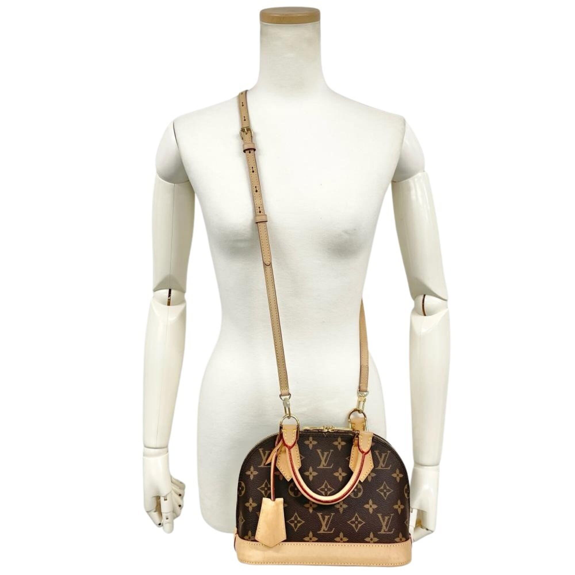 Louis Vuitton Brown Monogram Canvas Handbag (Pre-Owned)
