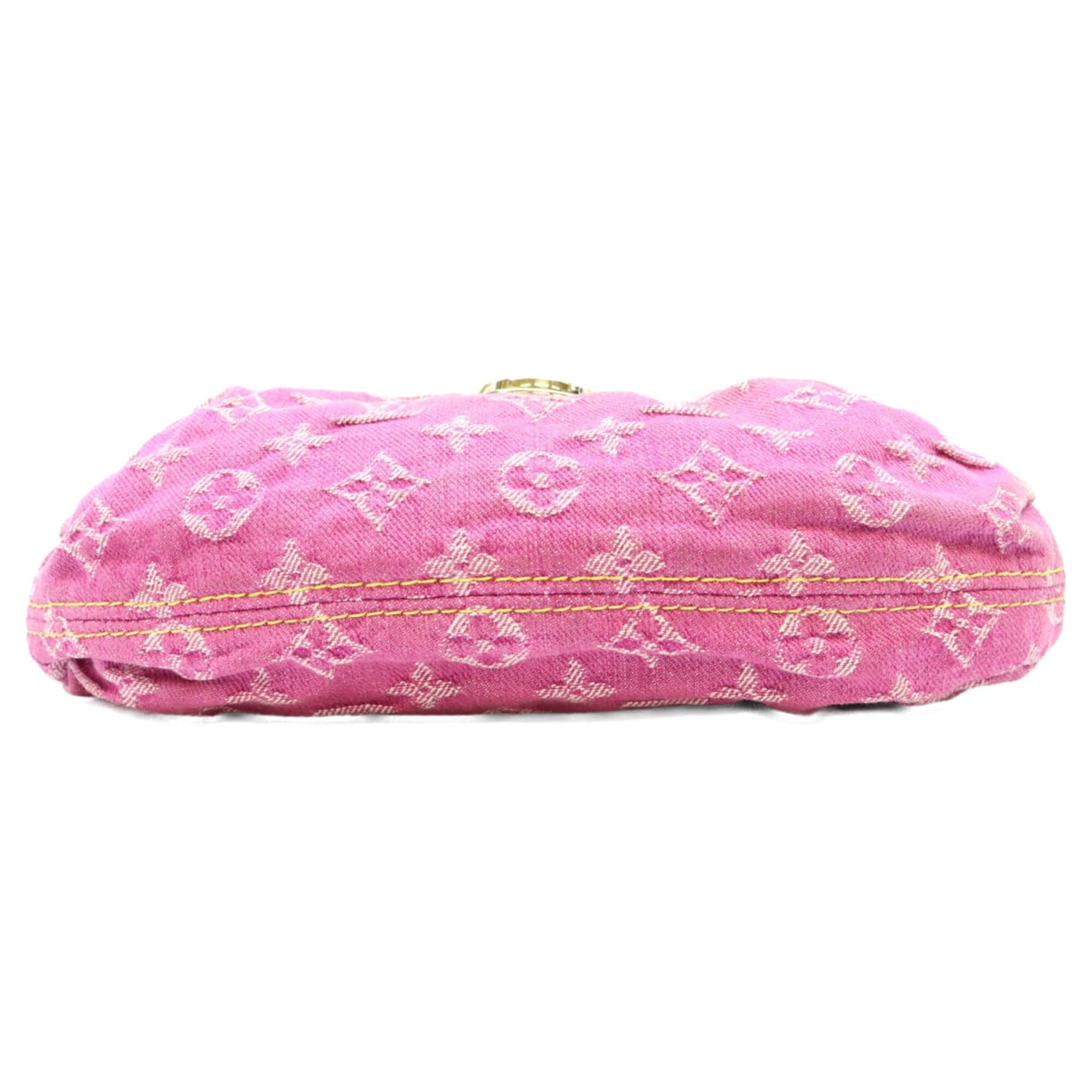 Louis Vuitton Pink Monogram Denim Shoulder Bag (Pre-Owned)