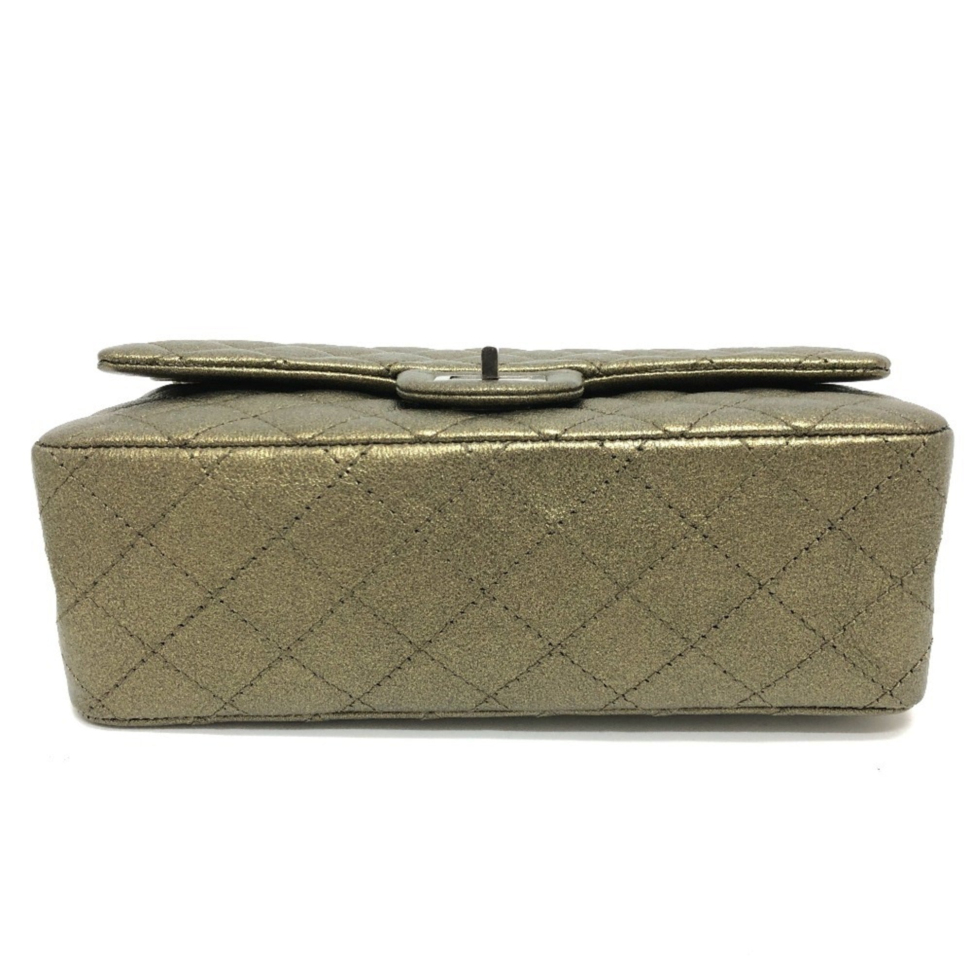Chanel Bronze Leather Shoulder Bag (Pre-Owned)