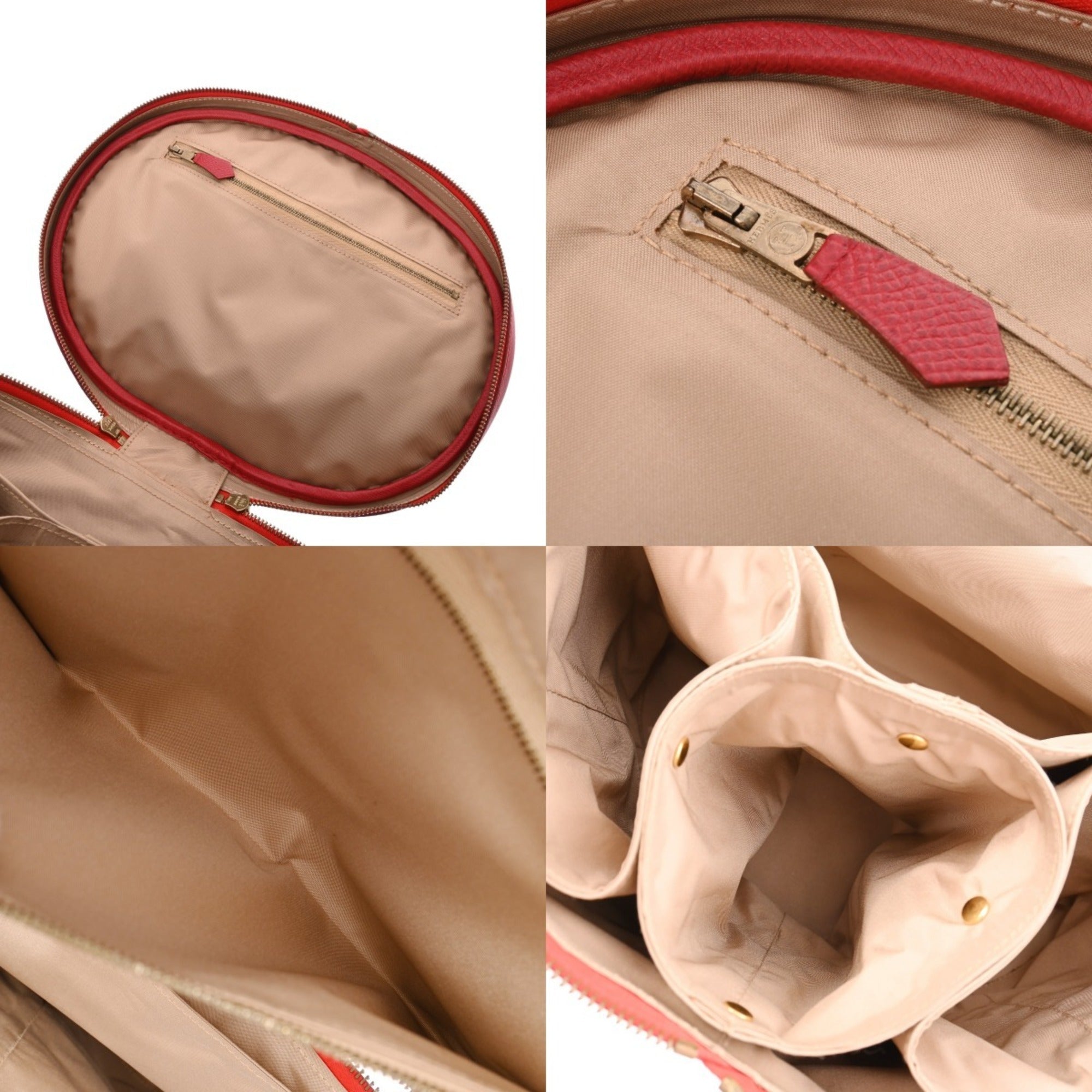 Hermes Rouge Vif Courchevel Leather Vanity Bag (Pre-Owned)
