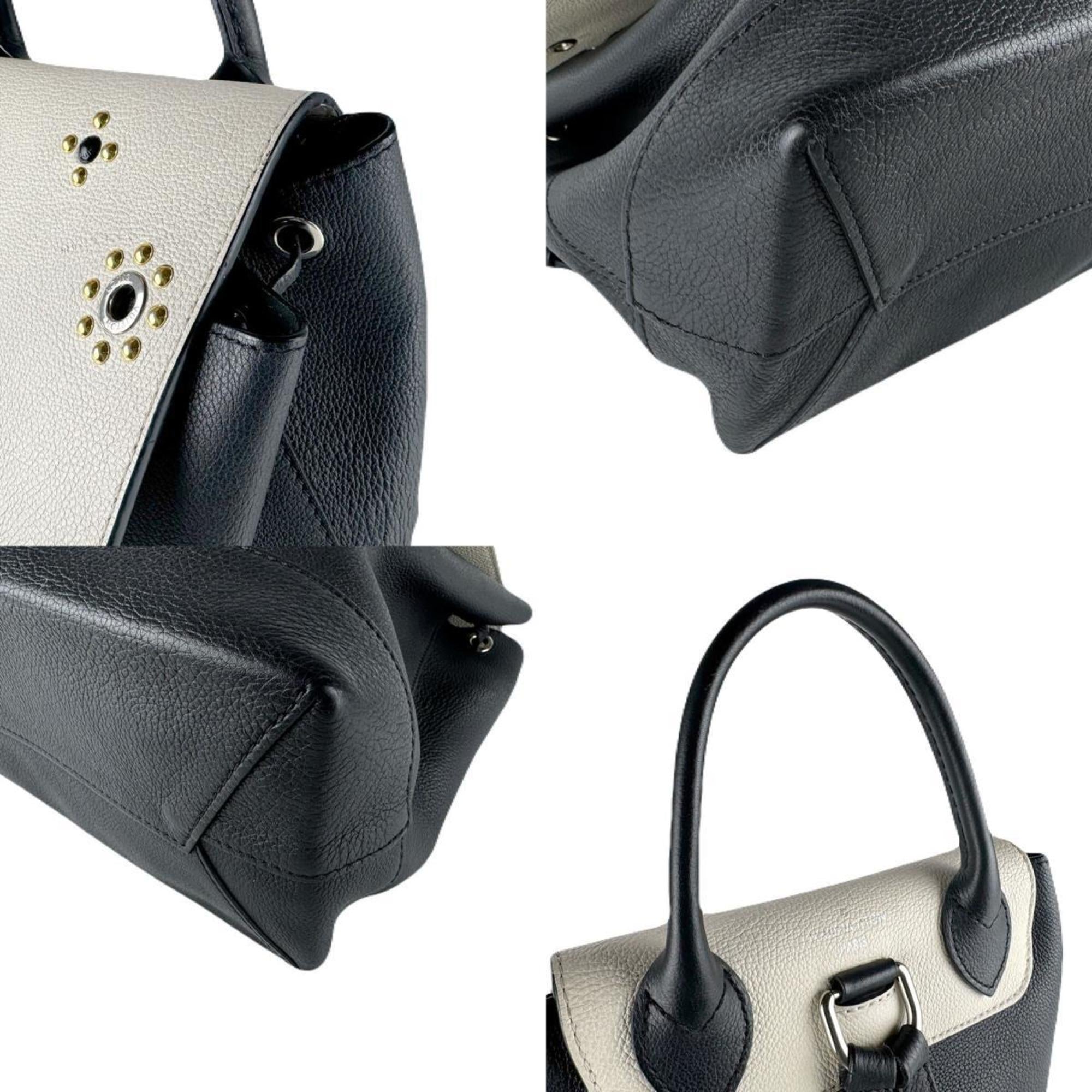 Louis Vuitton Black Off-White Leather Backpack (Pre-Owned)