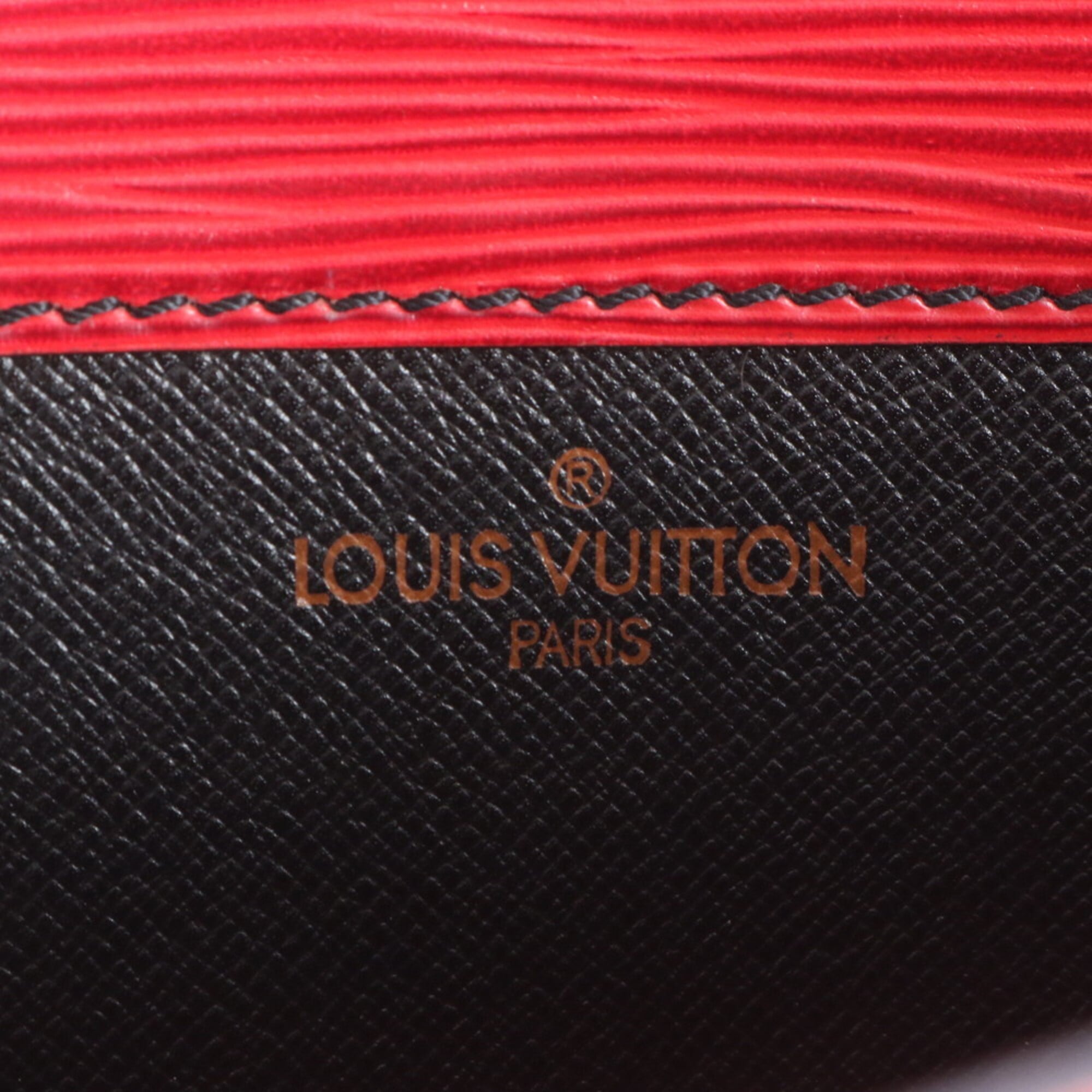 Louis Vuitton Castilian Red Leather Clutch Bag (Pre-Owned)
