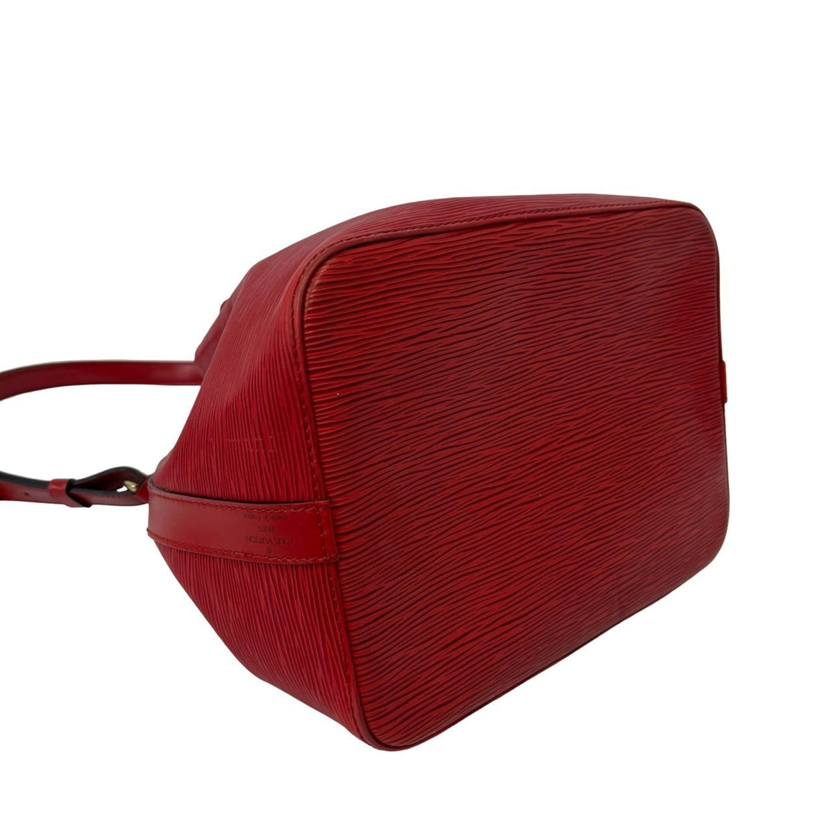 Louis Vuitton Red Color Leather Shoulder Bag (Pre-Owned)
