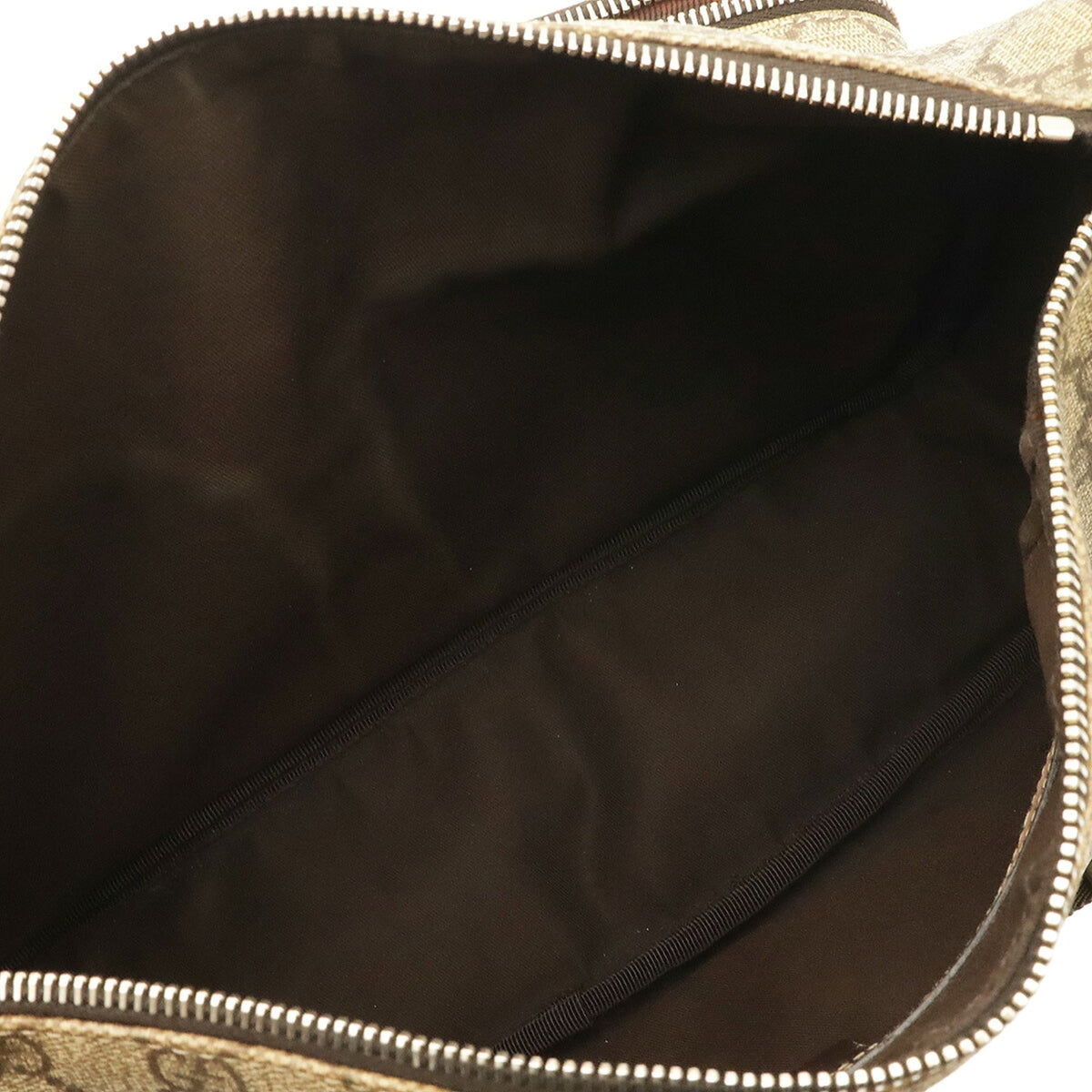Gucci Beige Brown Dark Brown Khaki Gg Supreme Shoulder Bag (Pre-Owned)
