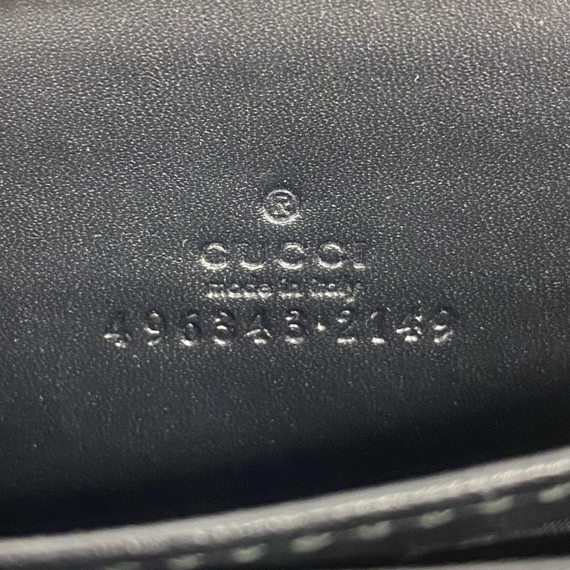 Gucci Black Pvc Coin Purse/Coin Case (Pre-Owned)