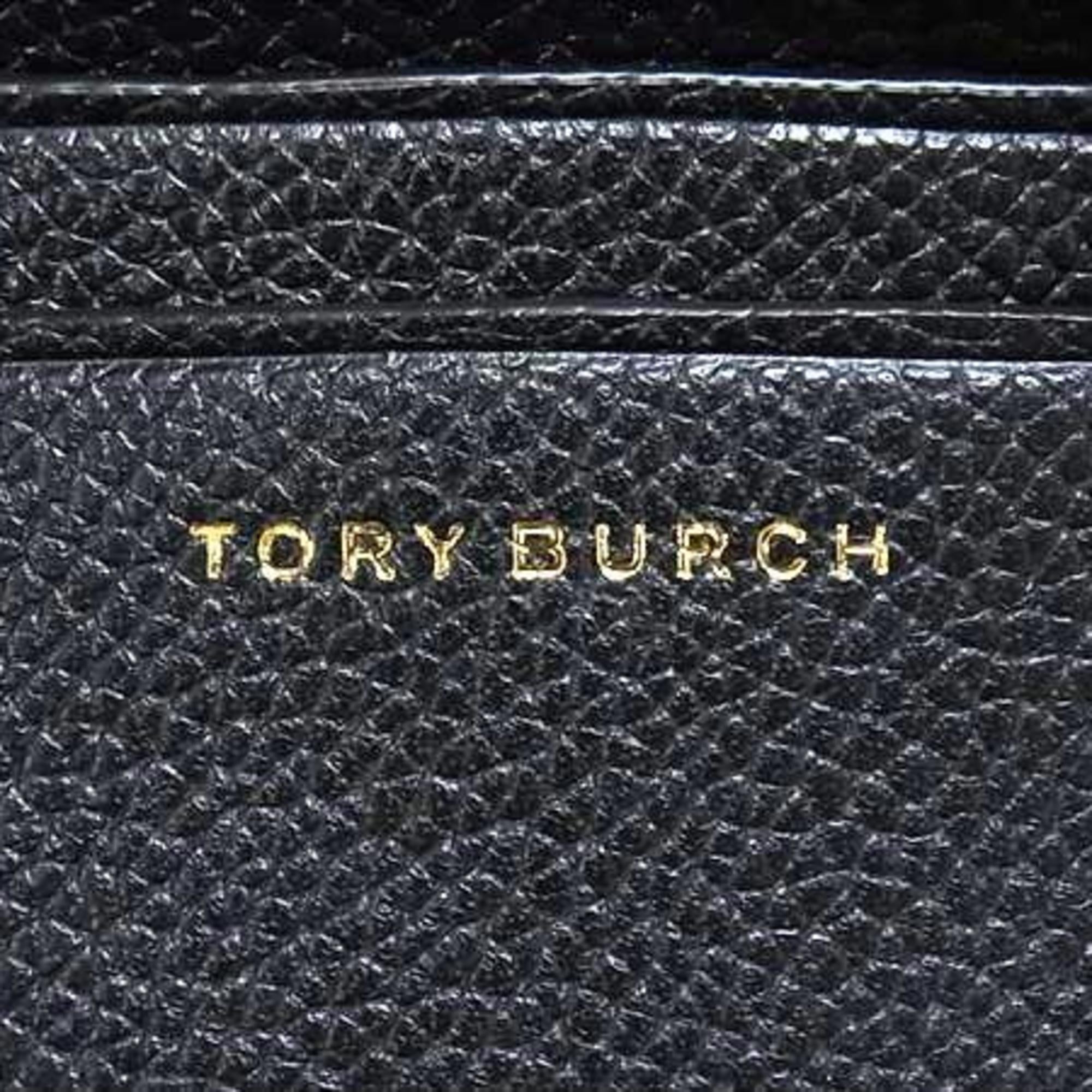 Tory Burch Black Leather Handbag Shoulder Bag Tote Bag (Pre-Owned)