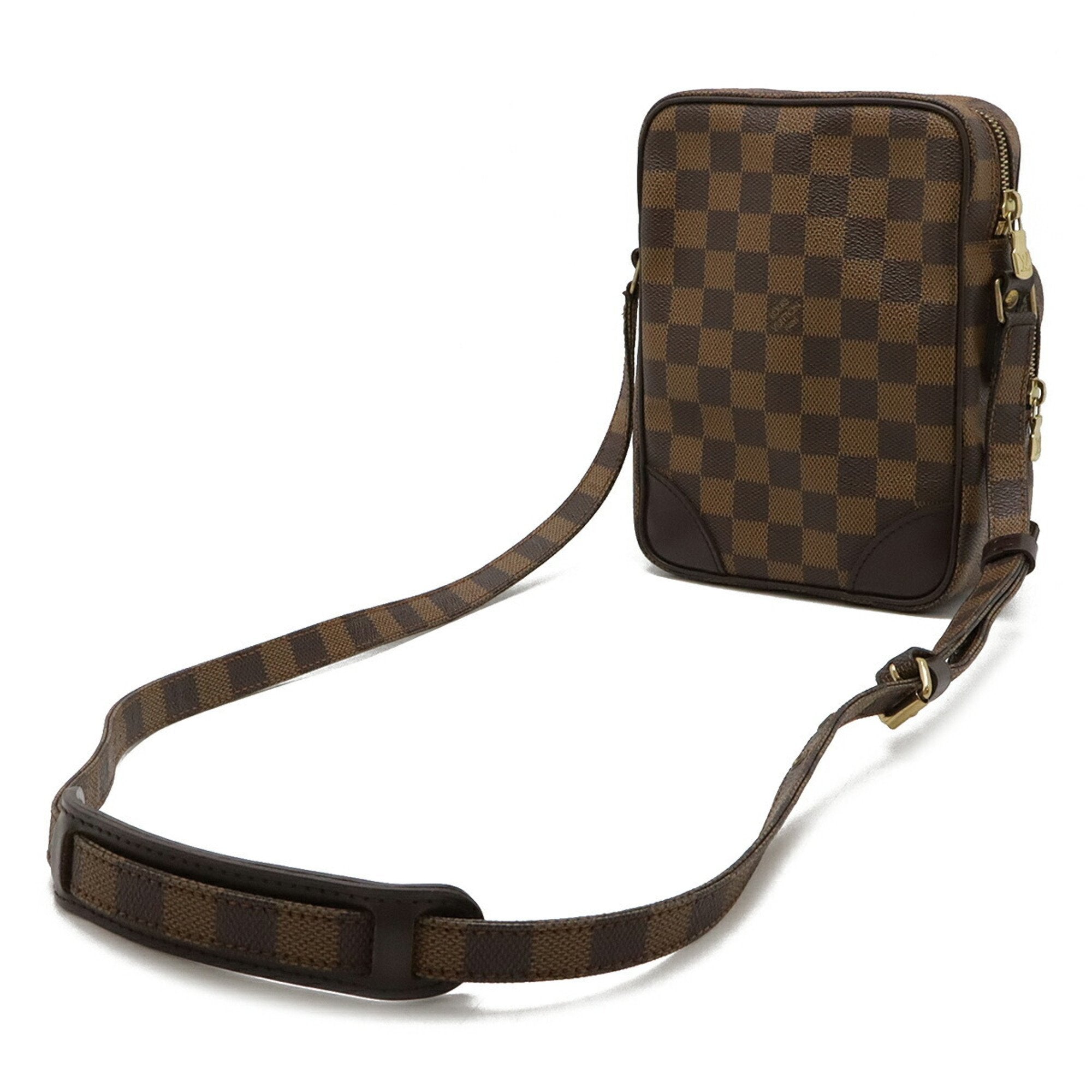 Louis Vuitton Brown Damier Canvas Pvc Shoulder Bag (Pre-Owned)