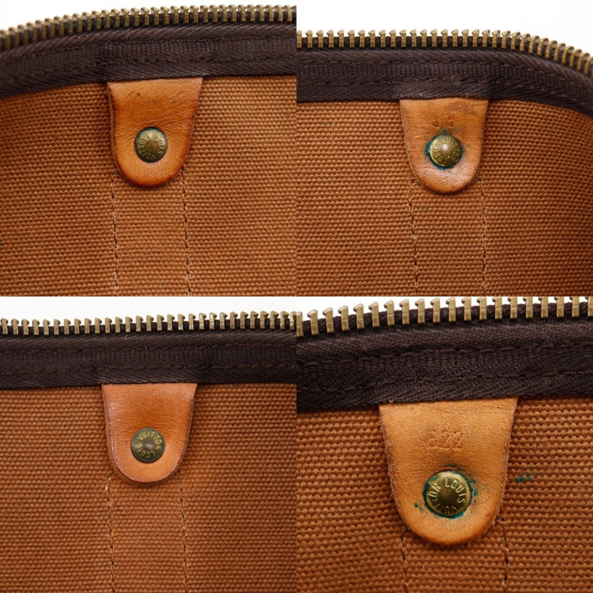 Louis Vuitton Brown Monogram Canvas Boston Bag (Pre-Owned)