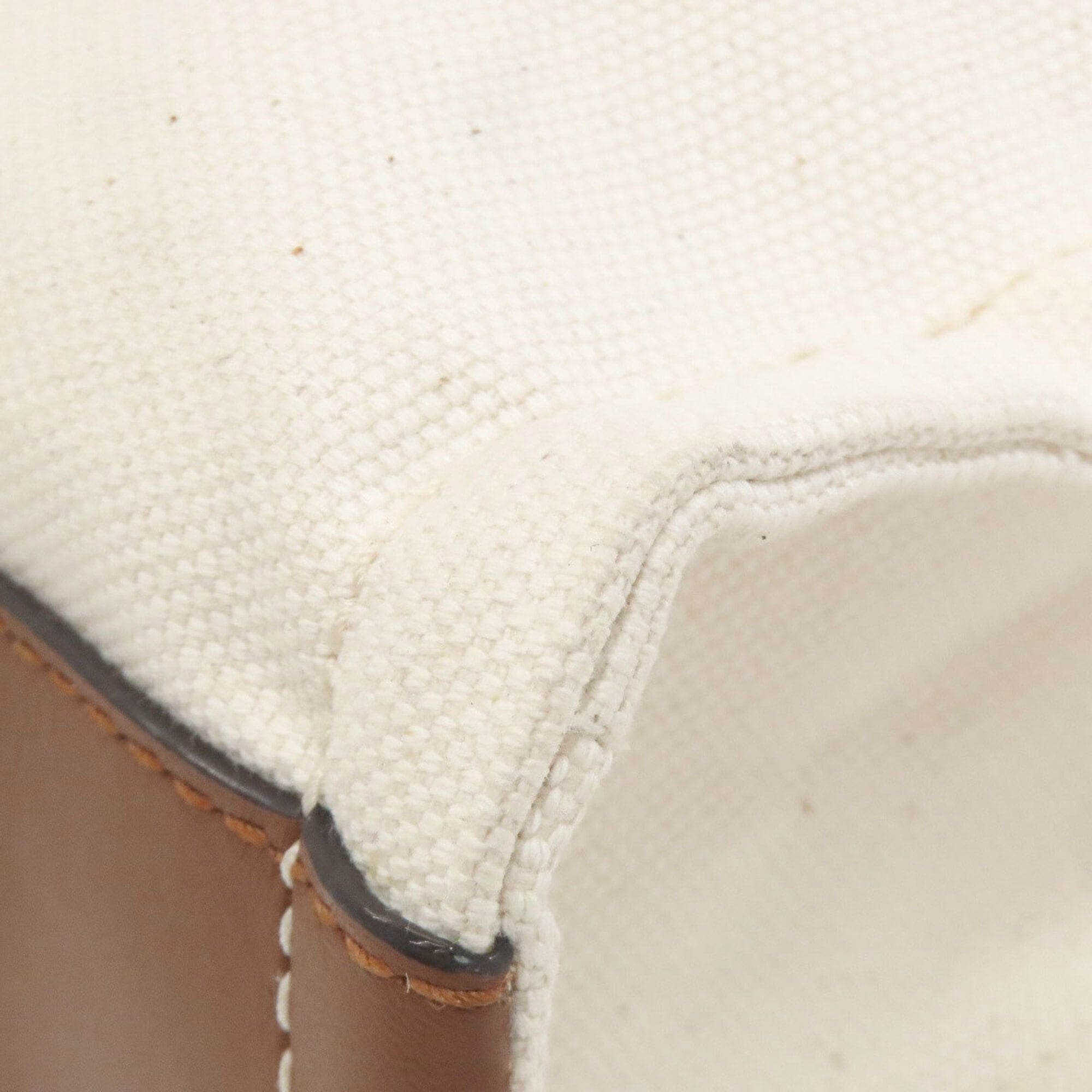 Jimmy Choo Beige Canvas Tote Bag (Pre-Owned)