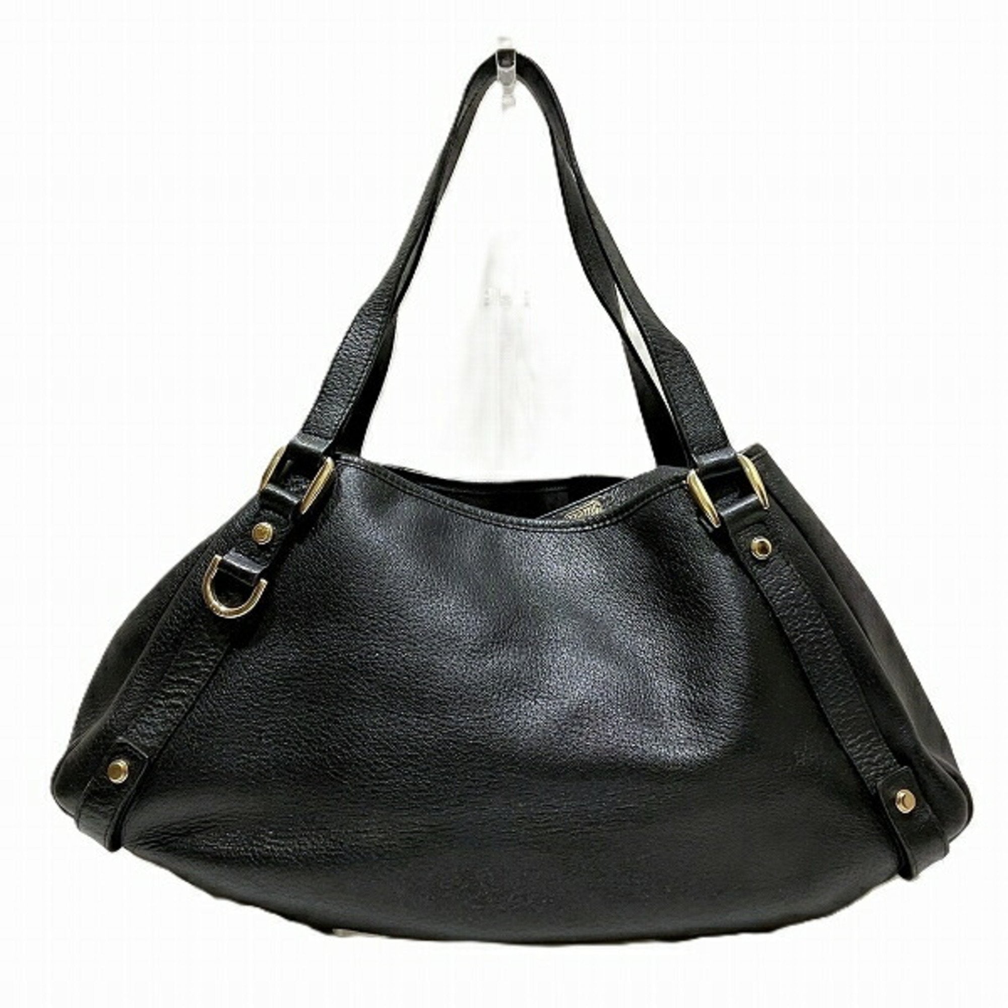Gucci Black Leather Tote Bag (Pre-Owned)