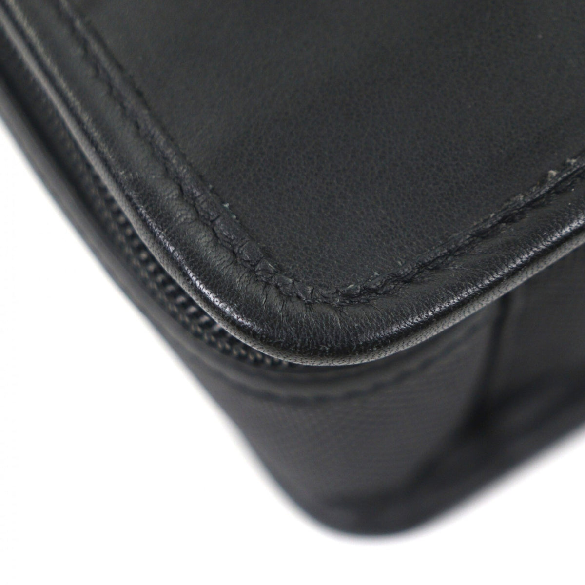 Coach Black Leather Nylon Briefcase Shoulder Bag (Pre-Owned)