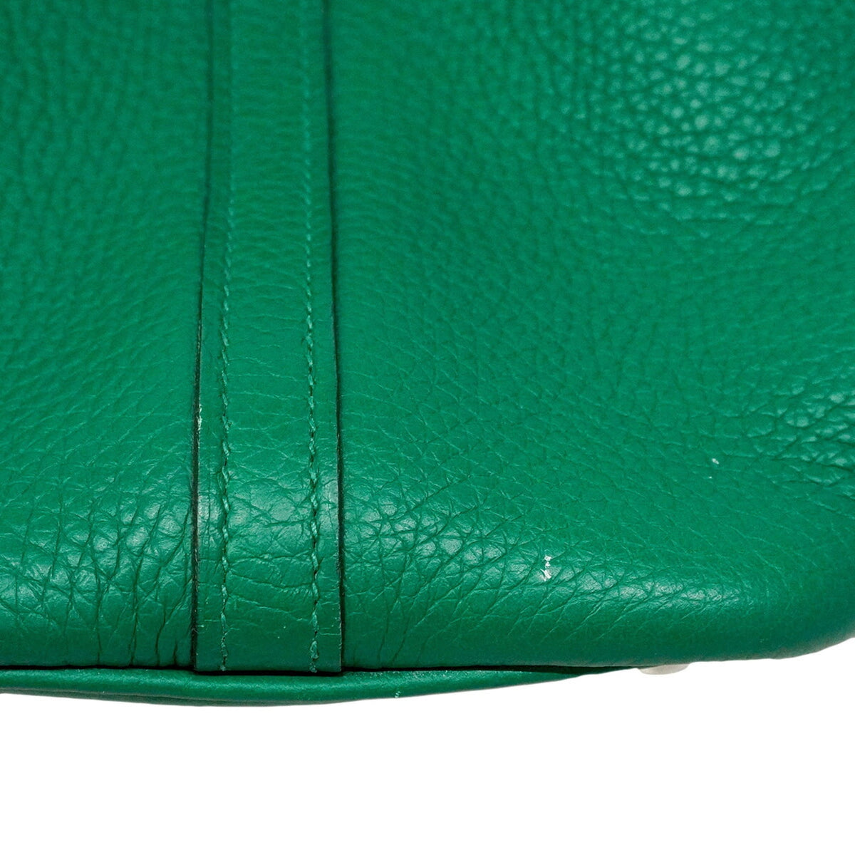 Hermes Green Taurillon Clemence Leather Handbag (Pre-Owned)