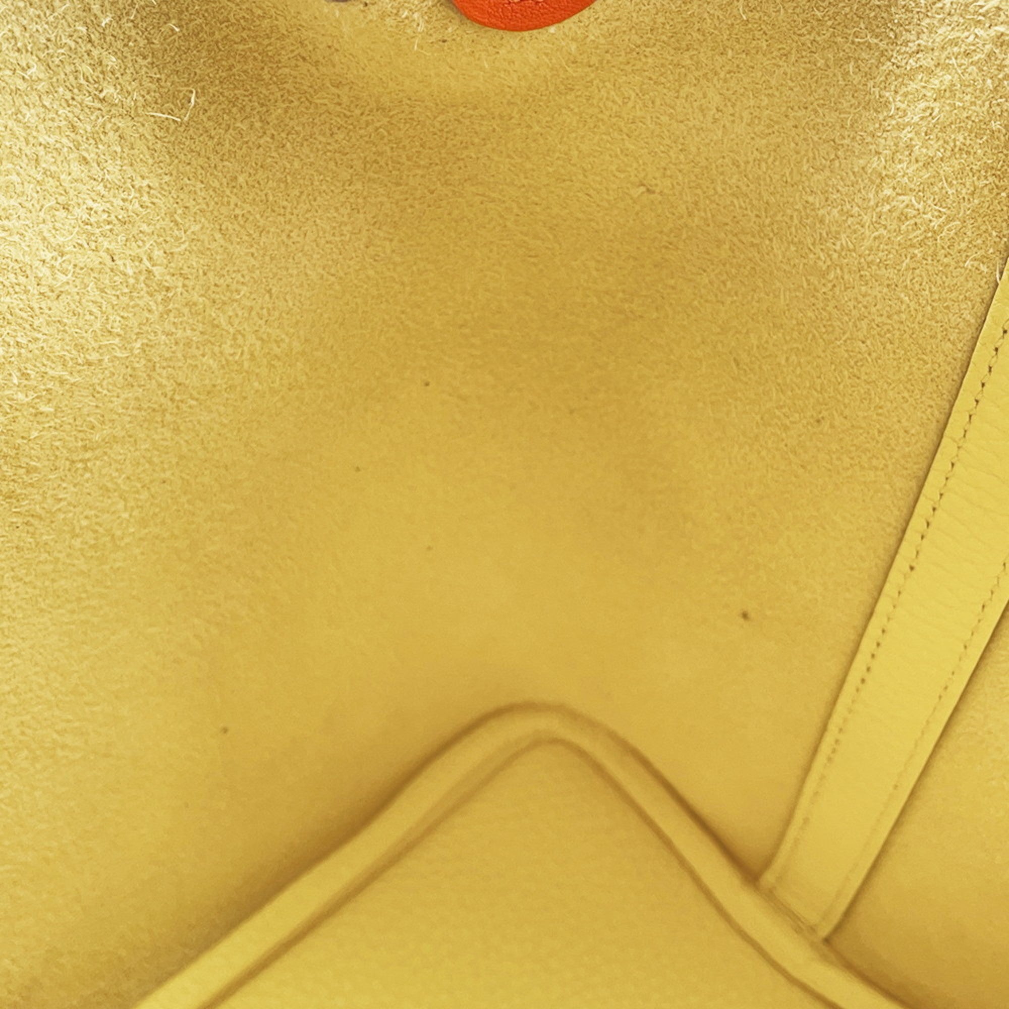 Hermes Orange Taurillon Clemence Leather Handbag (Pre-Owned)