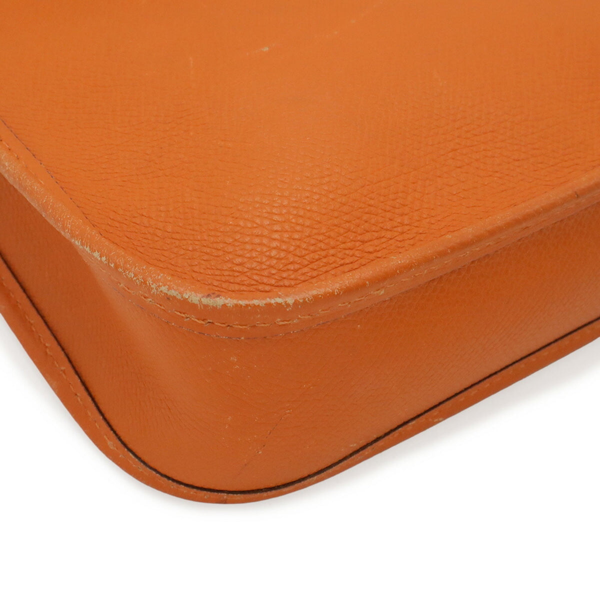 Hermes Vespa Orange Togo Leather Pochette Shoulder Bag (Pre-Owned)