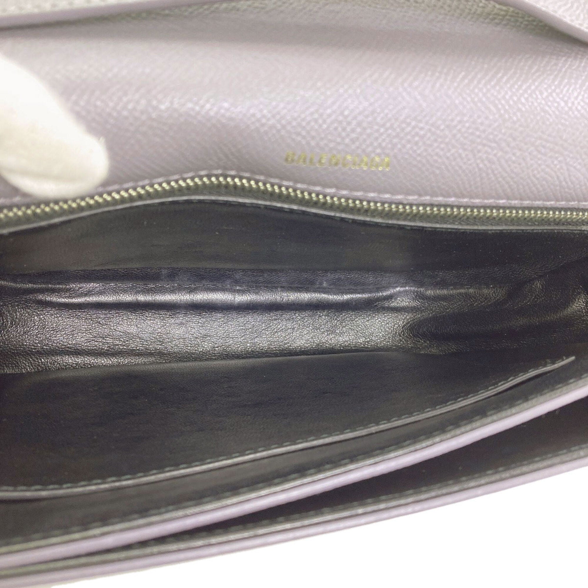 Balenciaga Gray Leather Shoulder Bag (Pre-Owned)