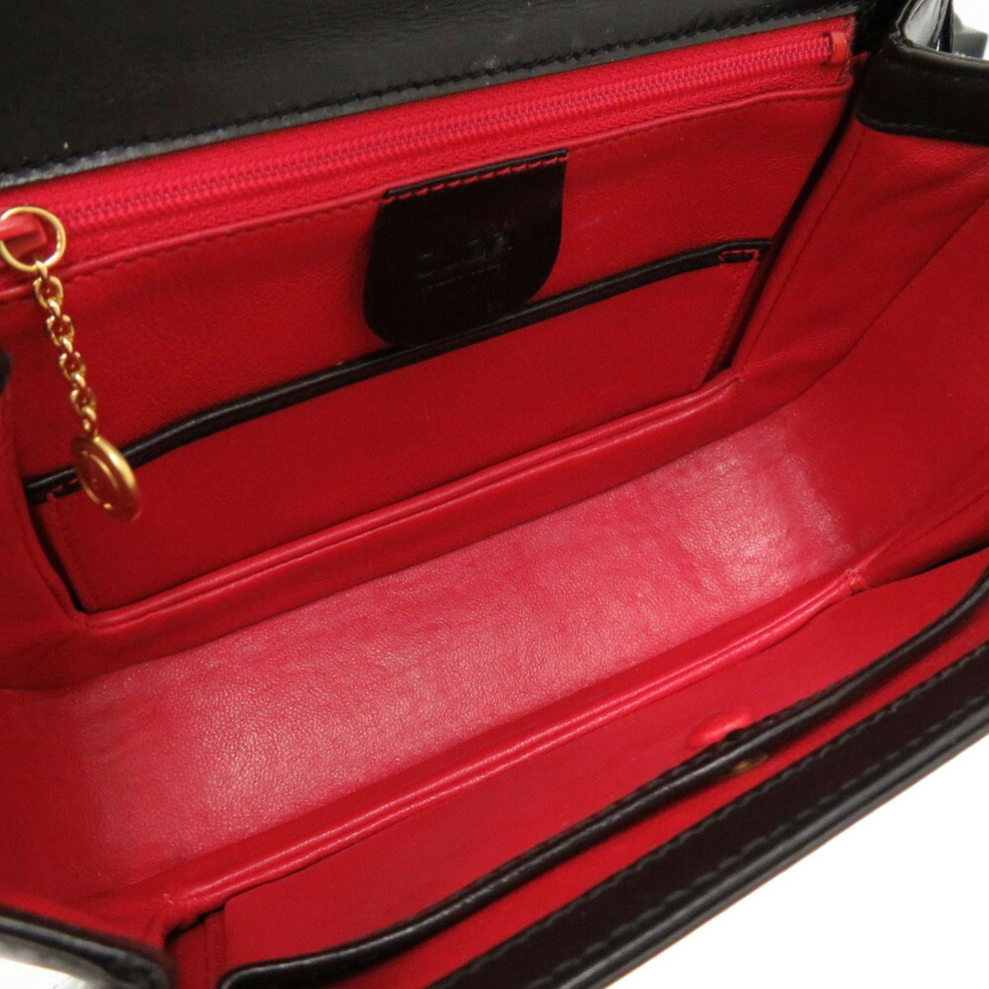Gucci Black Leather Handbag (Pre-Owned)