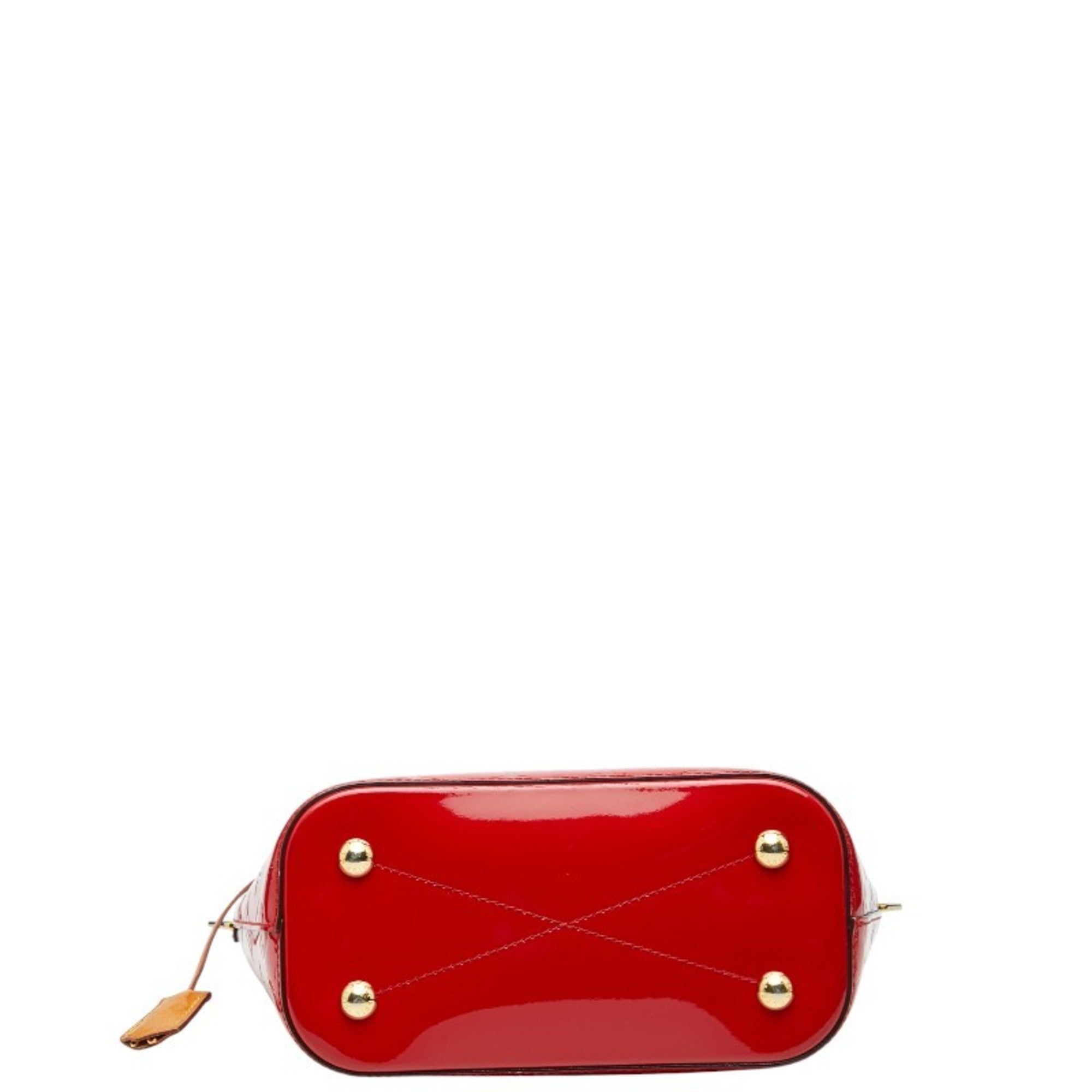 Louis Vuitton Cerise Red Color Patent Leather Handbag Shoulder Bag (Pre-Owned)