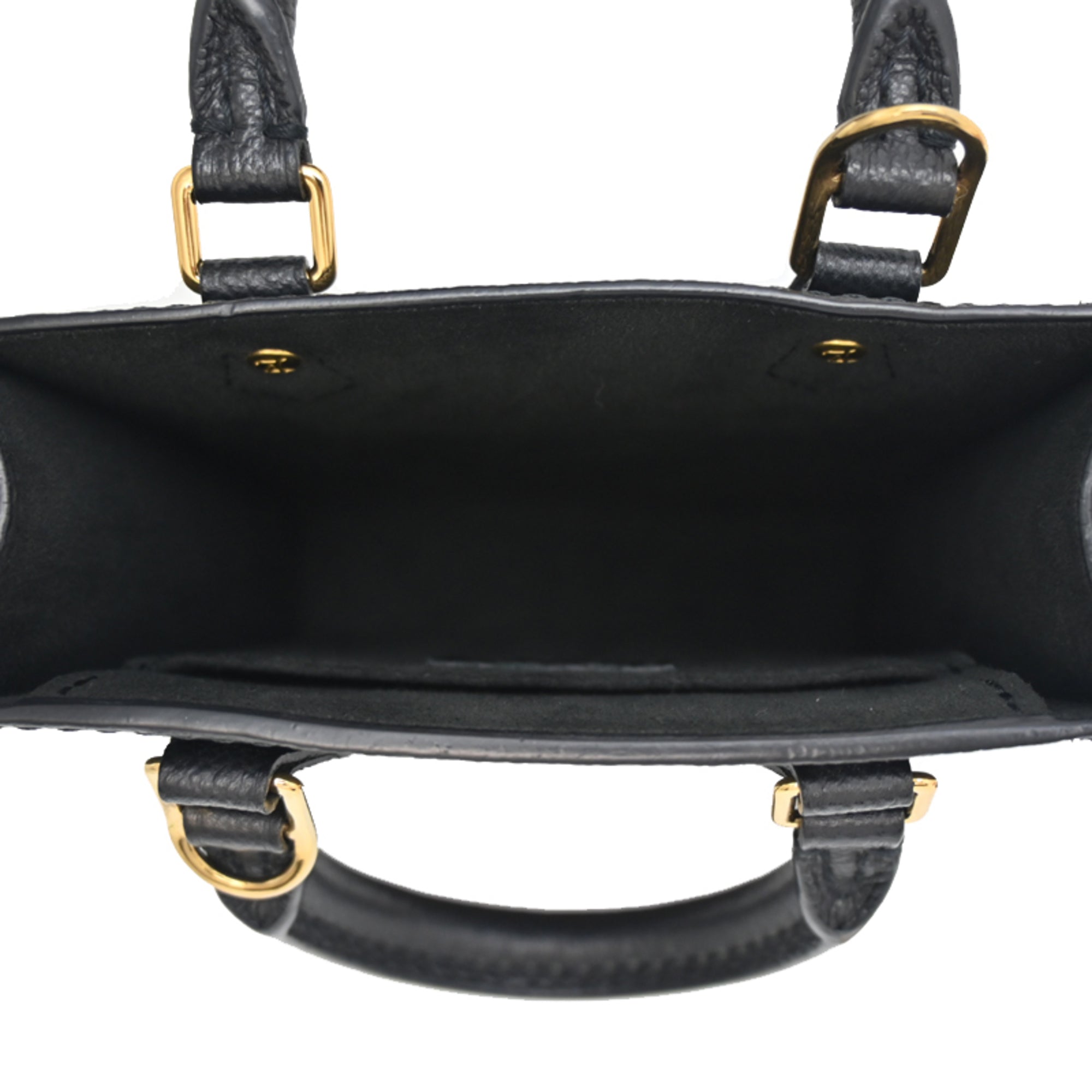Louis Vuitton Black Noir White Leather Handbag (Pre-Owned)