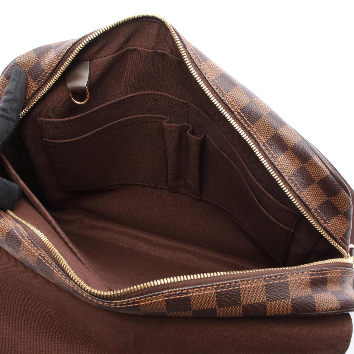 Louis Vuitton Damier Brown Coated Canvas Leather Shoulder Bag (Pre-Owned)