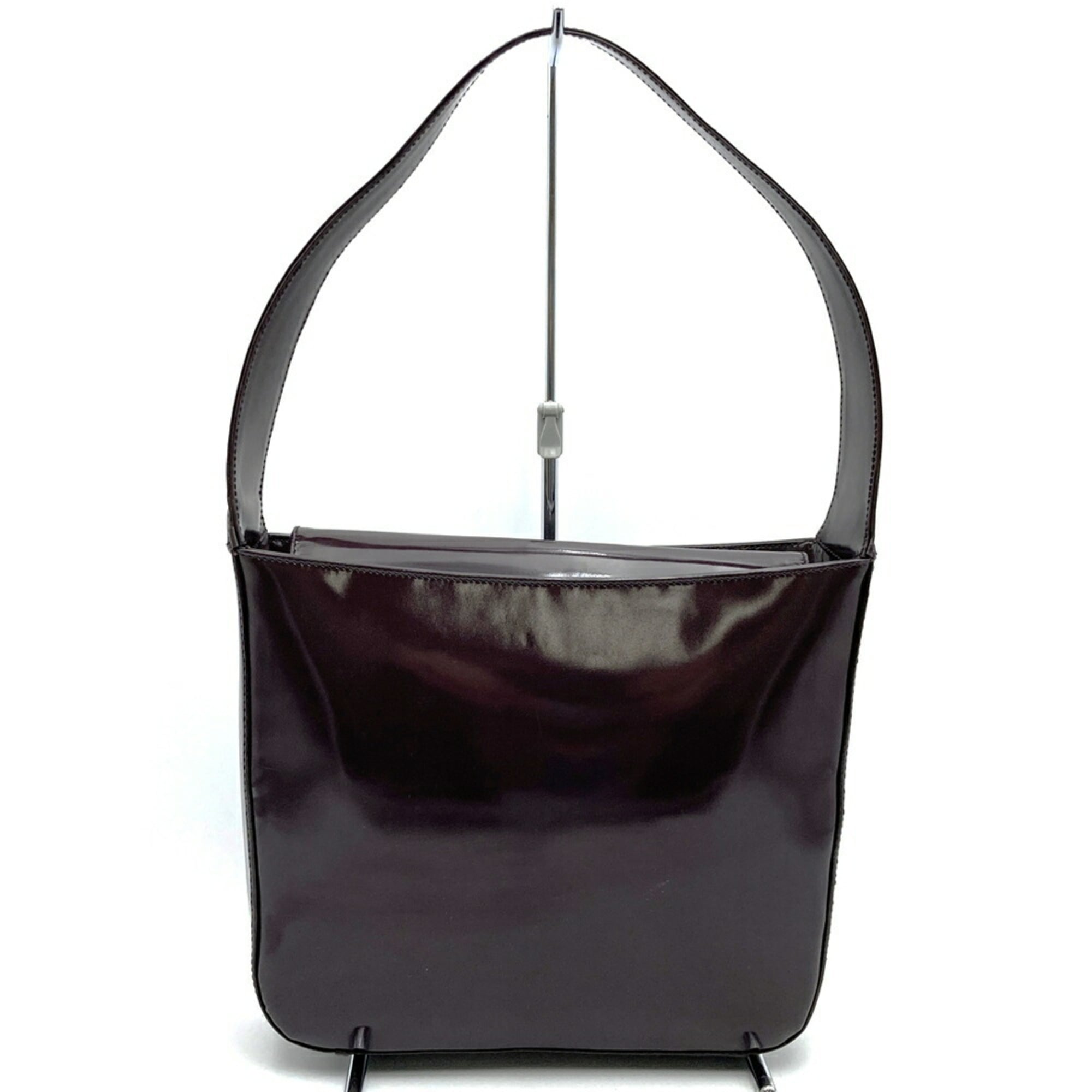Gucci Brown Patent Leather Shoulder Bag (Pre-Owned)