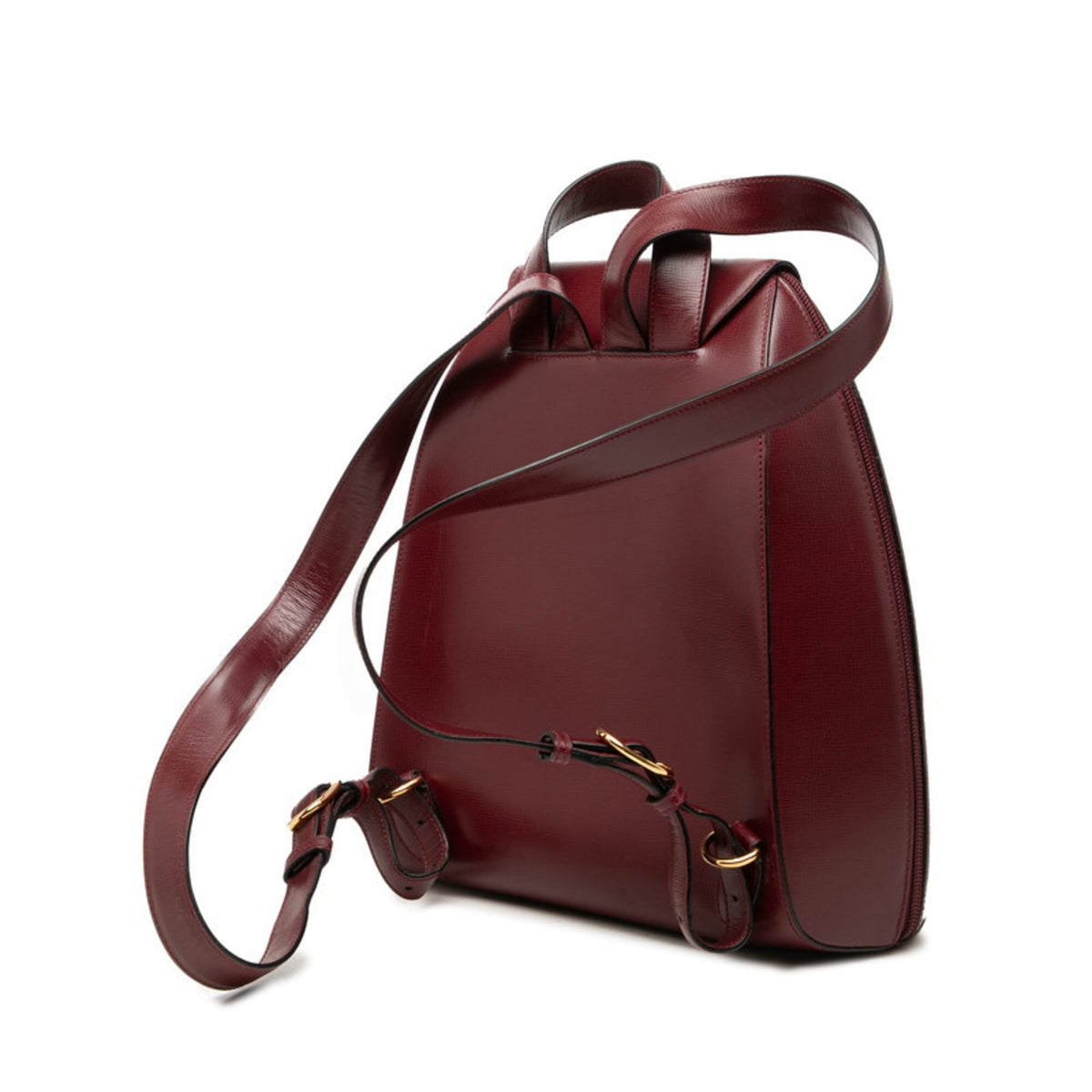 Cartier Bordeaux Leather Backpack (Pre-Owned)
