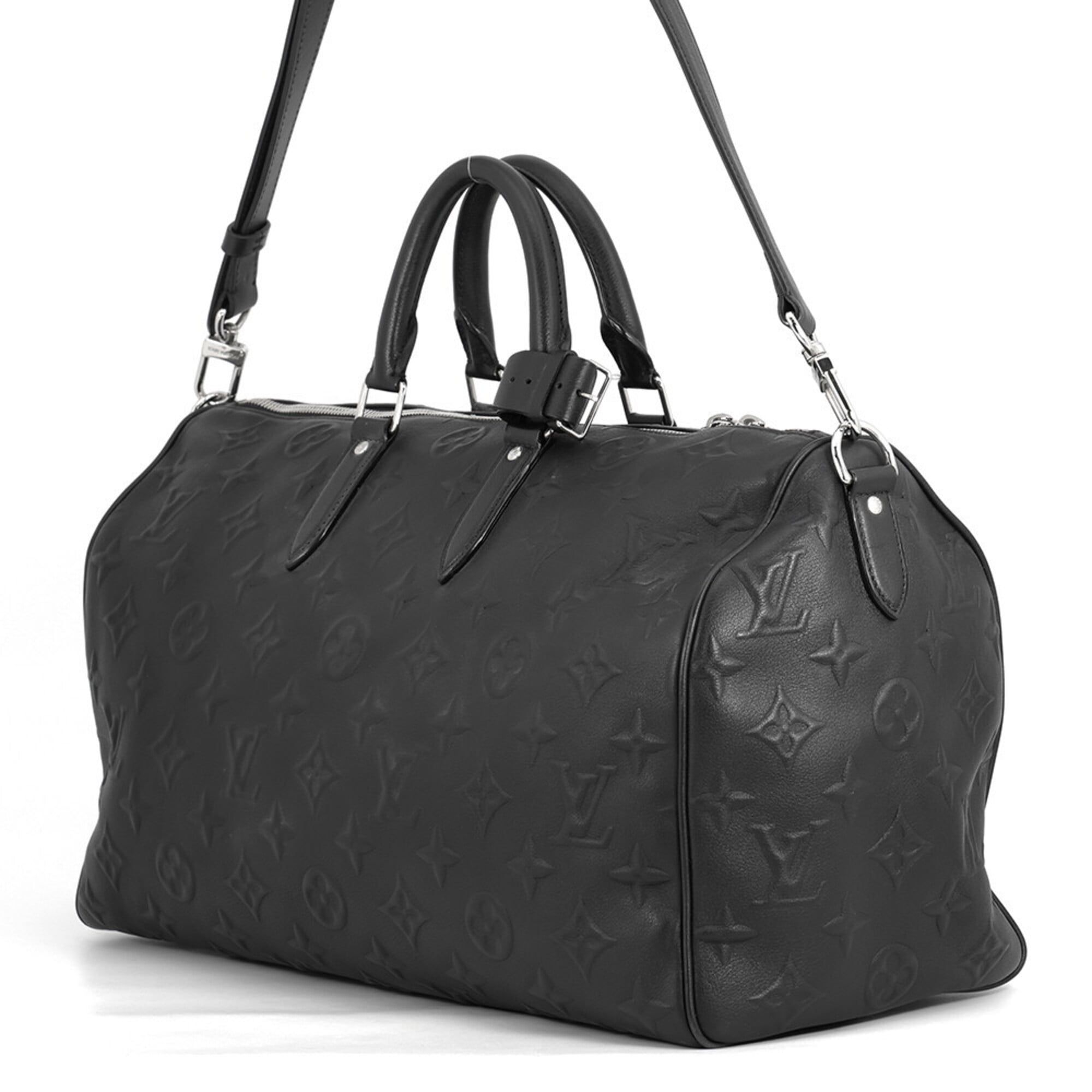 Louis Vuitton Black Monogram Noir Monogram Boston Bag Handbag (Pre-Owned)