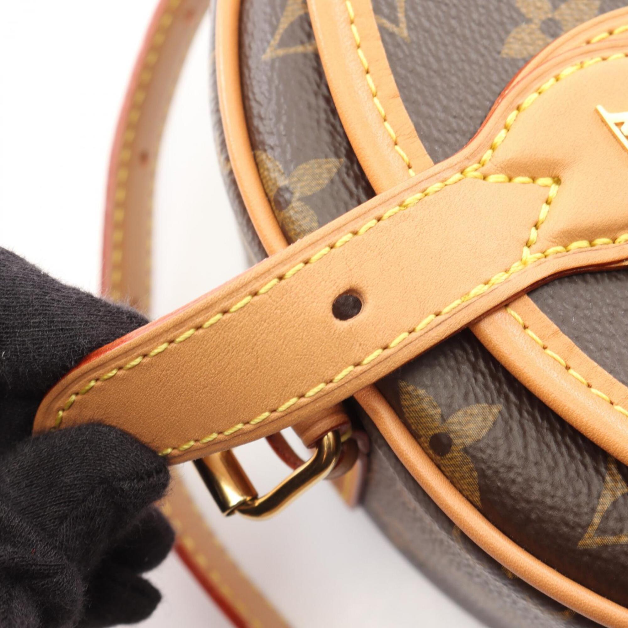 Louis Vuitton Brown Coated Canvas Pvc Monogram Leather Handbag Shoulder Bag (Pre-Owned)