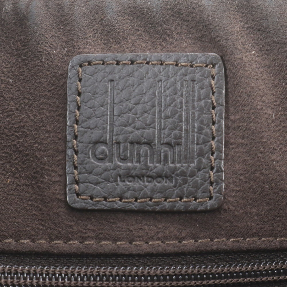 Dunhill Brown Leather Coated Canvas Messenger Bag Shoulder Bag Tote Bag (Pre-Owned)