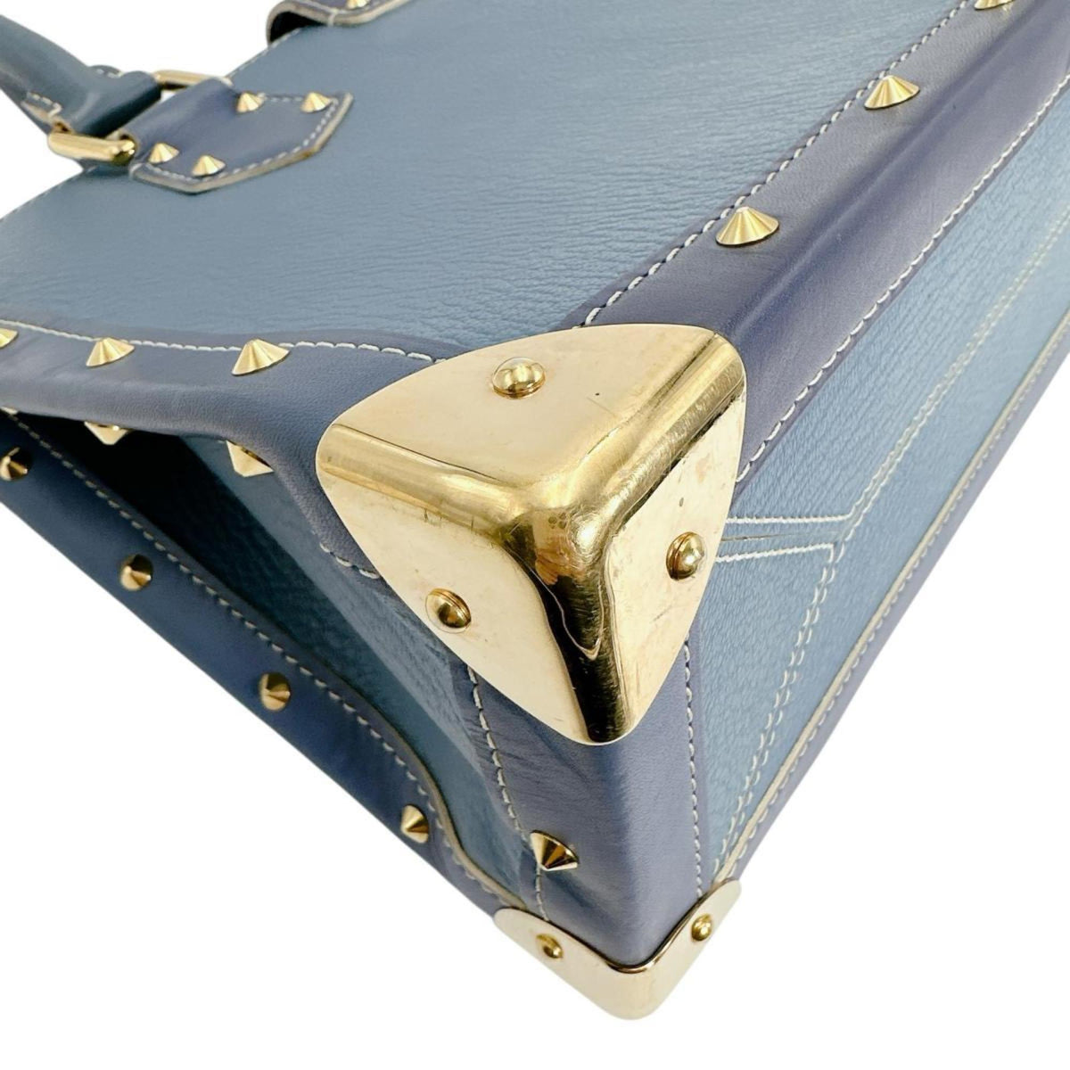 Louis Vuitton Blue Leather Handbag (Pre-Owned)