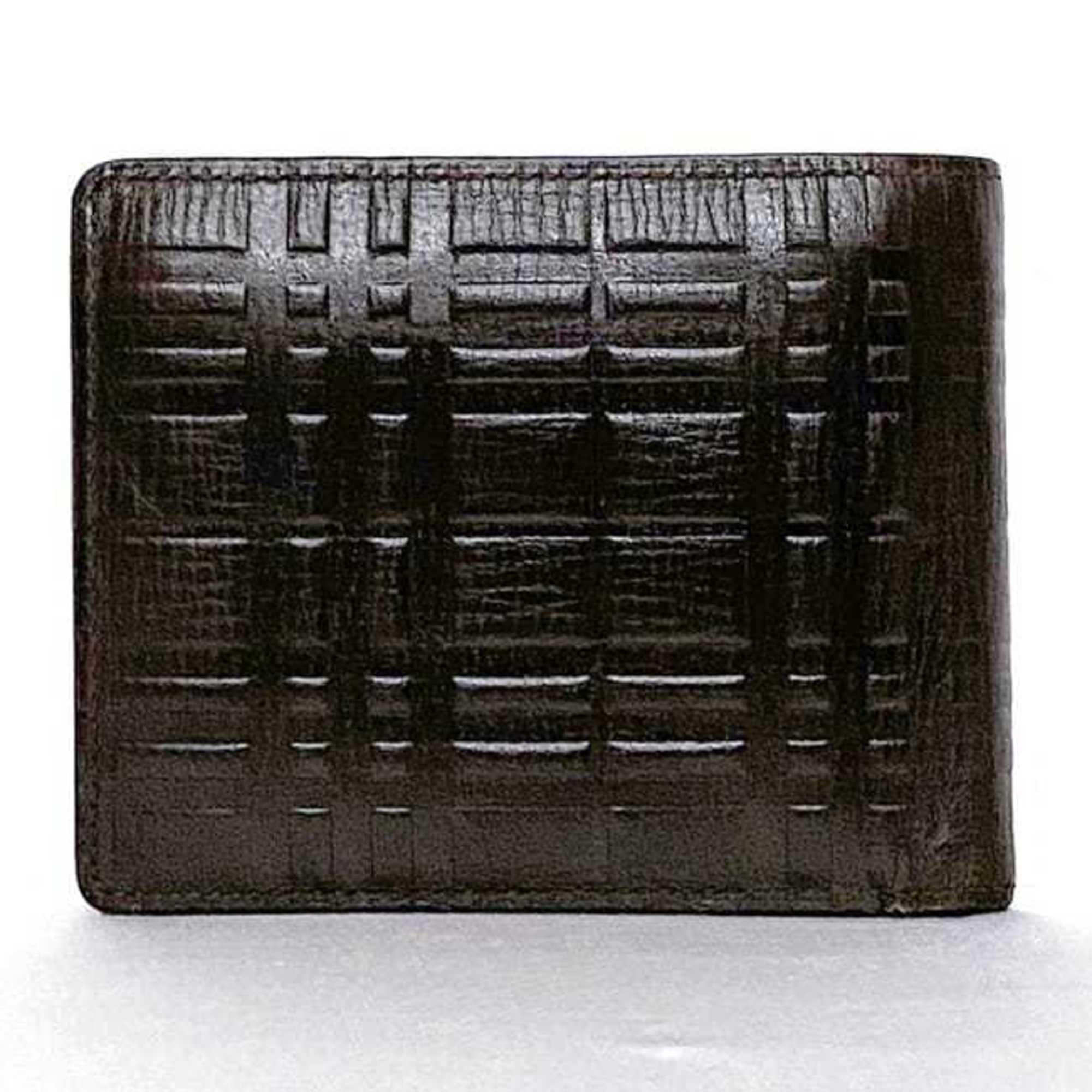Burberry Brown Leather Wallet (Bi-Fold) (Pre-Owned)