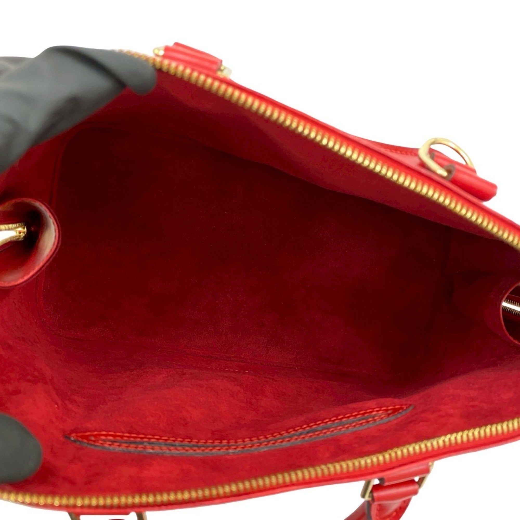 Louis Vuitton Red Color Epi Leather Handbag Tote Bag (Pre-Owned)