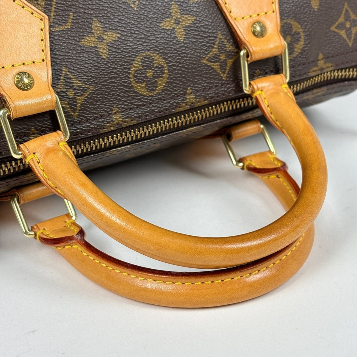 Louis Vuitton Brown Monogram Boston Bag Handbag (Pre-Owned)