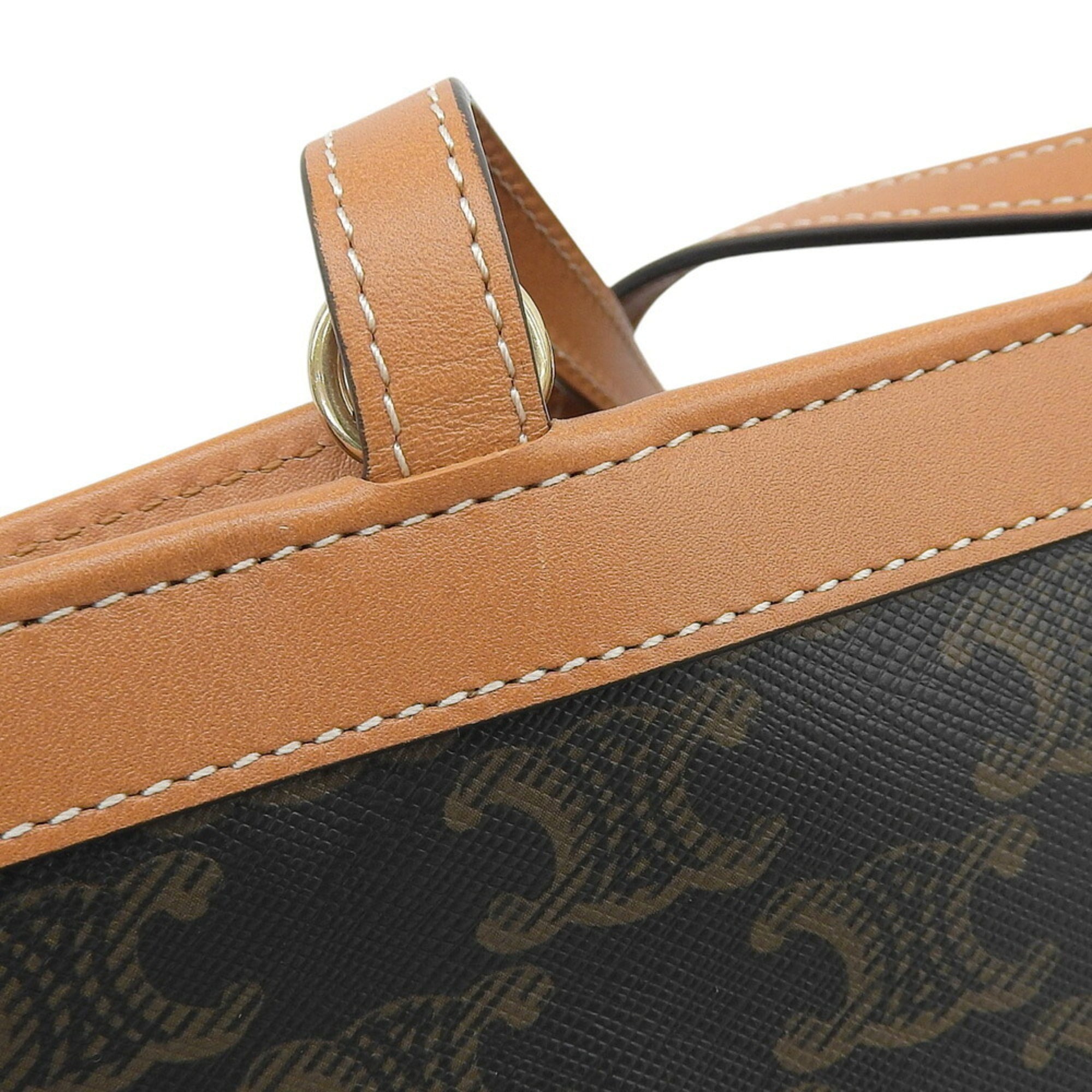 Celine Brown Pvc Leather Handbag (Pre-Owned)