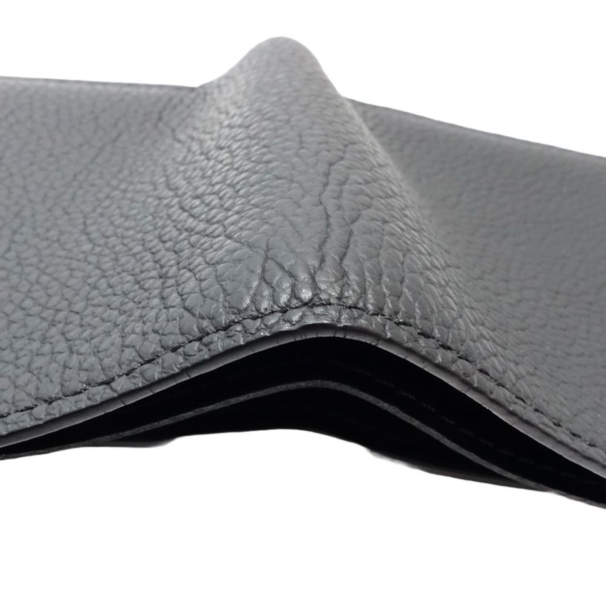 Louis Vuitton Black Leather Wallet (Bi-Fold) (Pre-Owned)