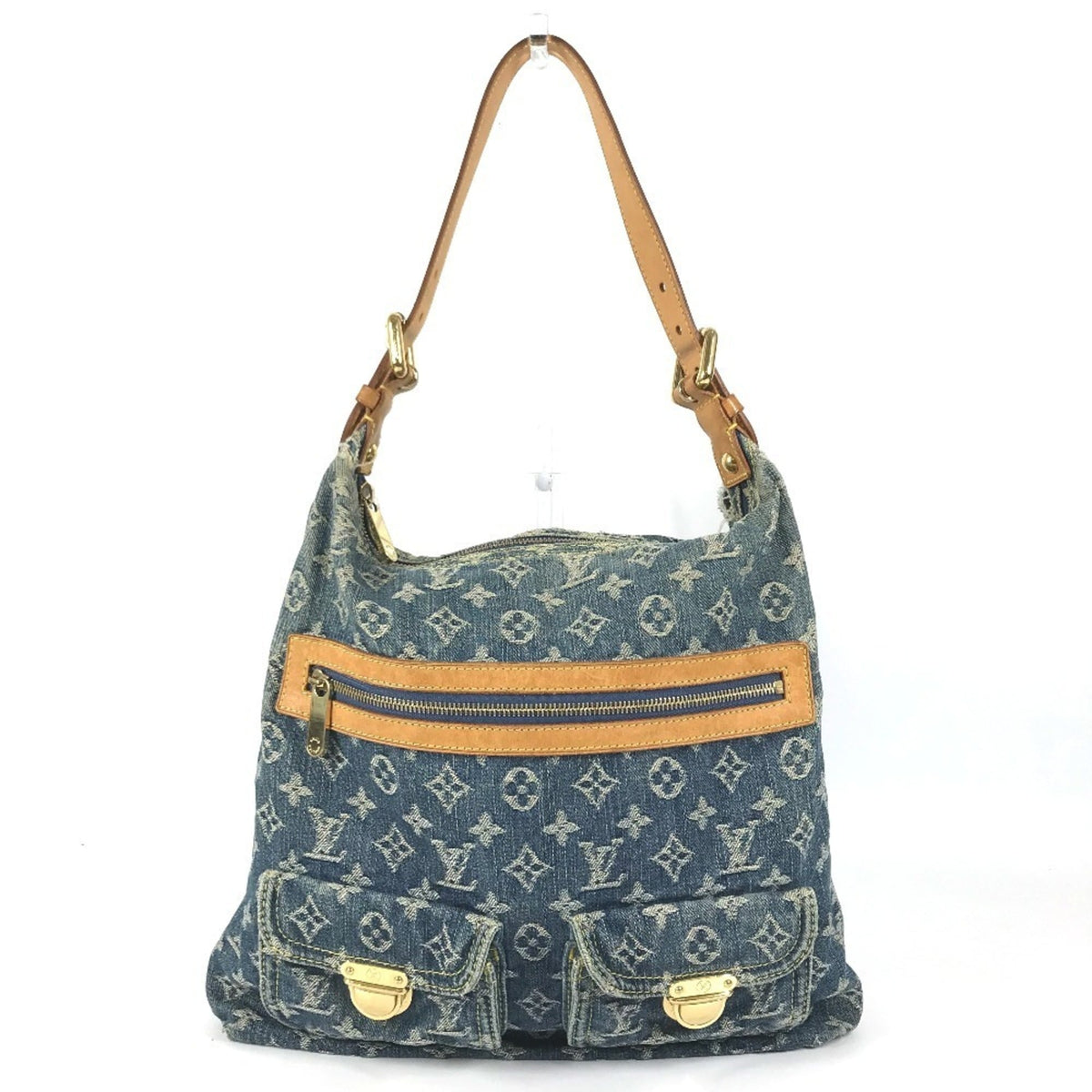 Louis Vuitton Blue Monogram Denim Shoulder Bag (Pre-Owned)