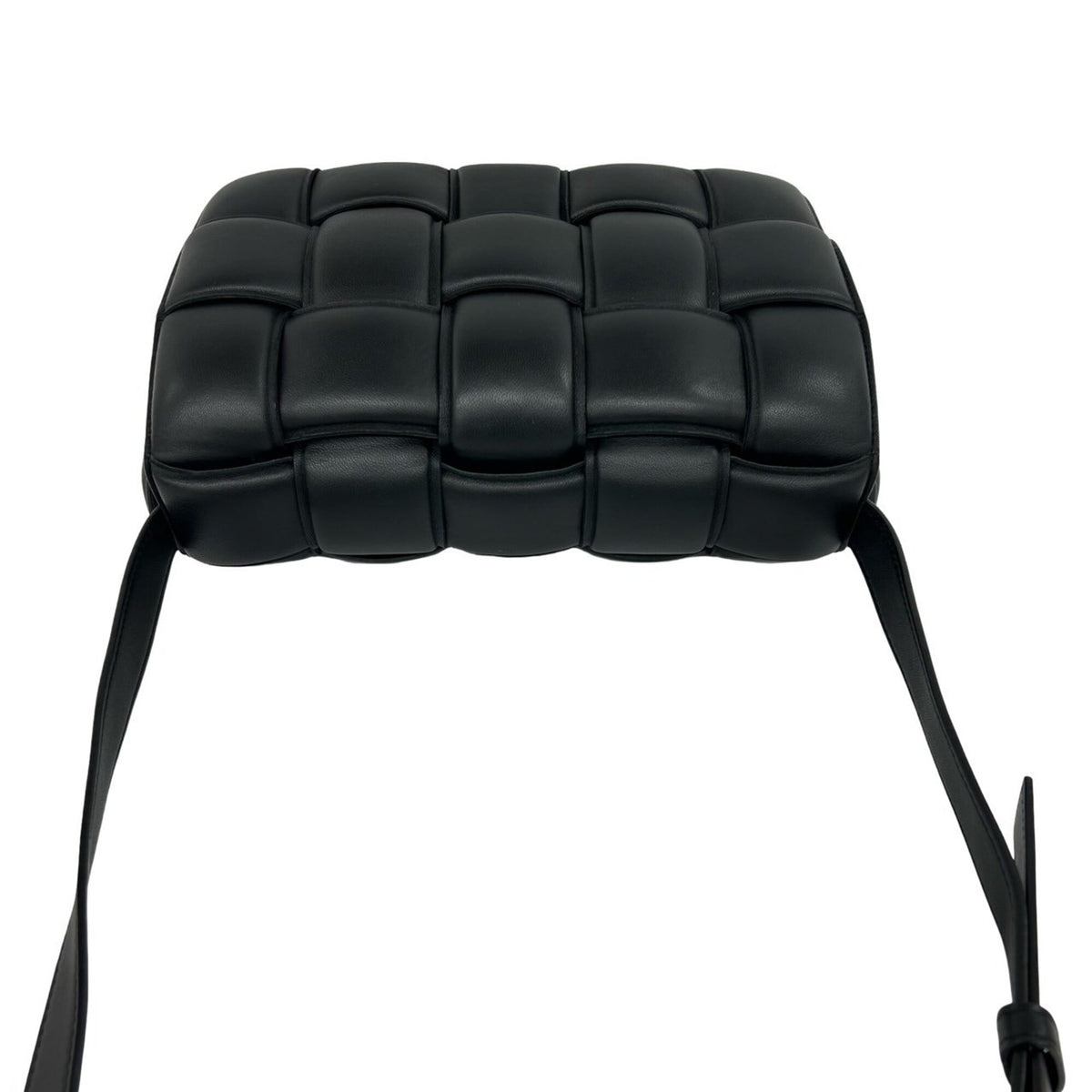 Bottega Veneta Black Leather Pochette Shoulder Bag (Pre-Owned)