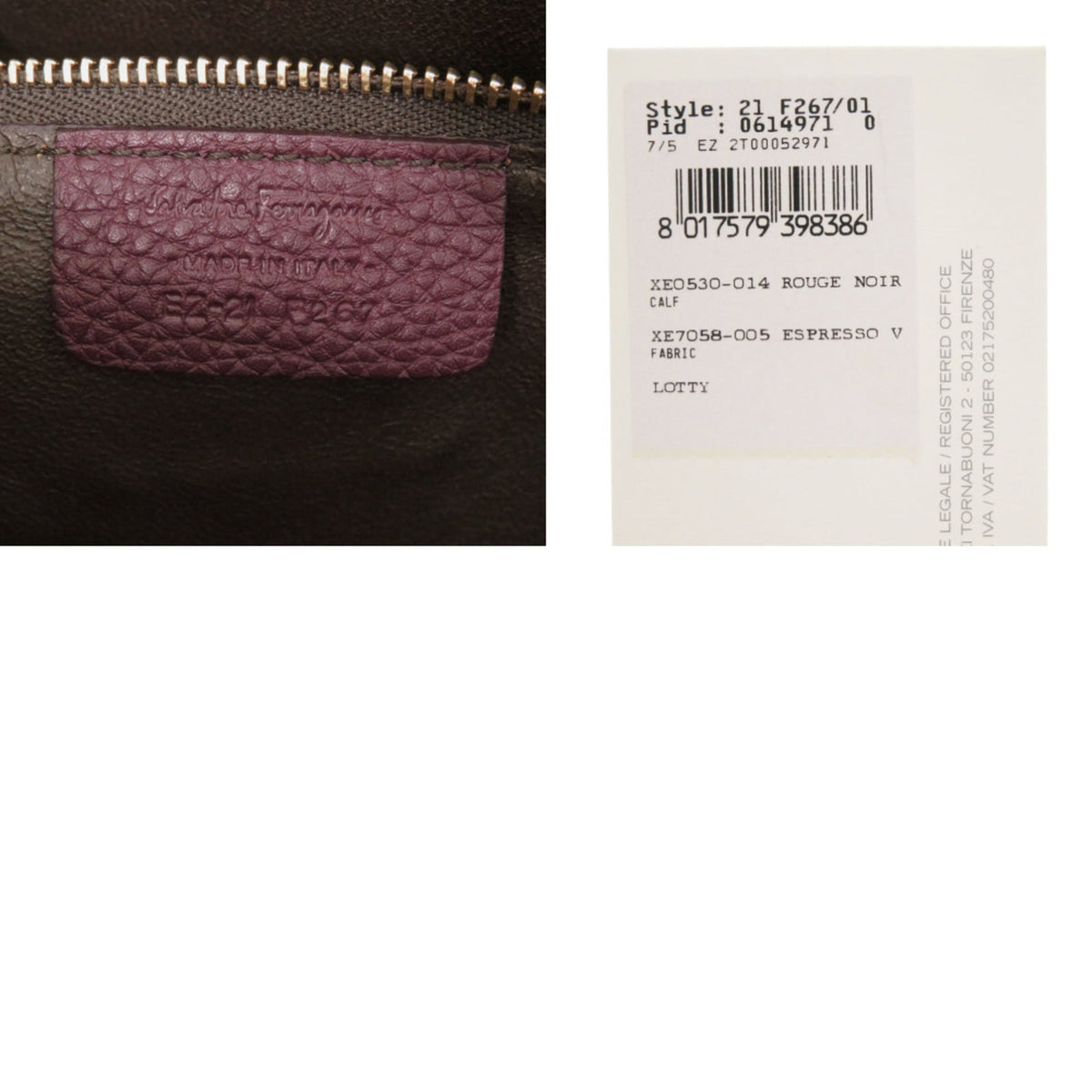 Salvatore Ferragamo Purple Leather Tote Bag (Pre-Owned)