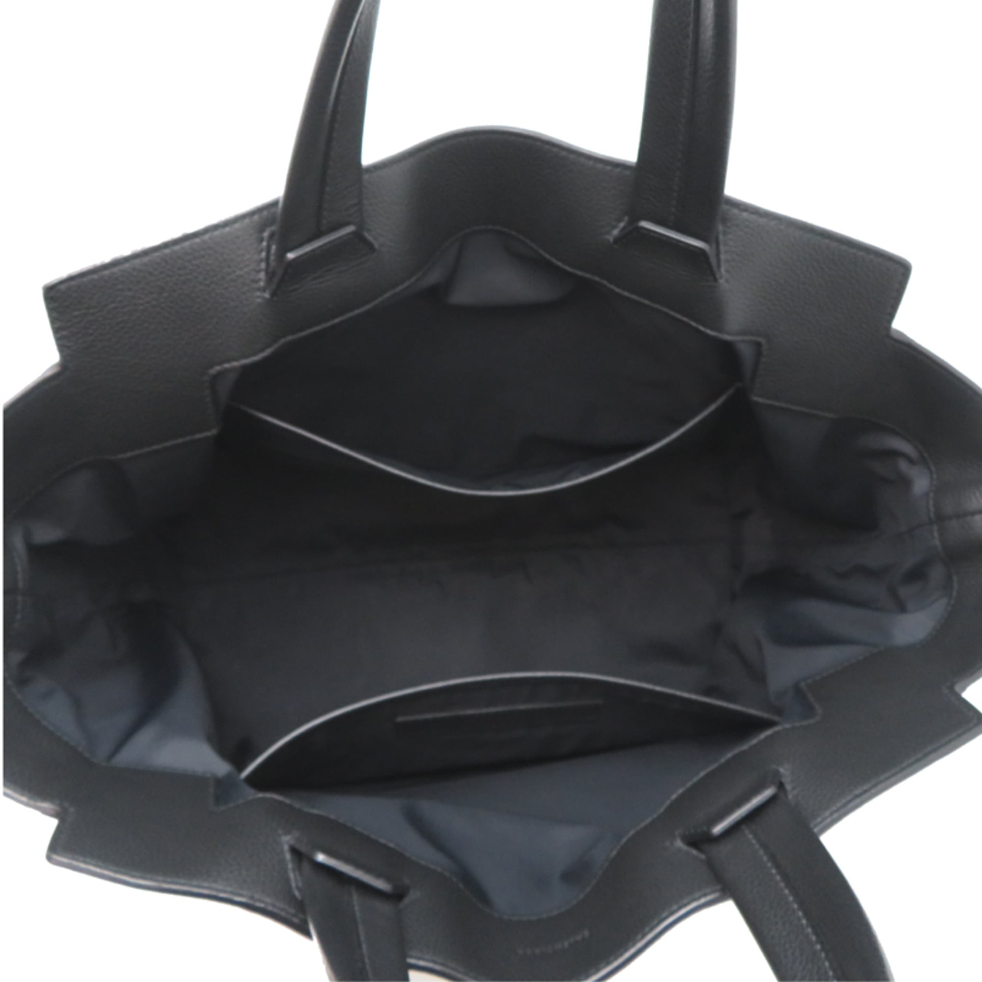 Balenciaga Black Leather Shoulder Bag Tote Bag (Pre-Owned)