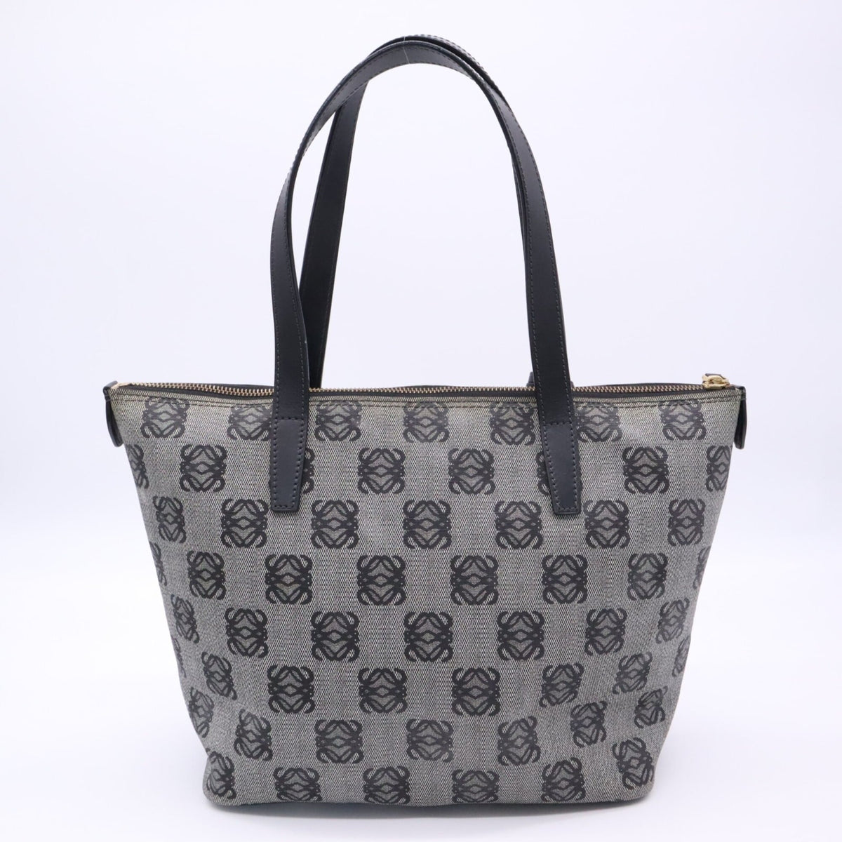 Loewe Dark Navy Leather Pvc Tote Bag (Pre-Owned)
