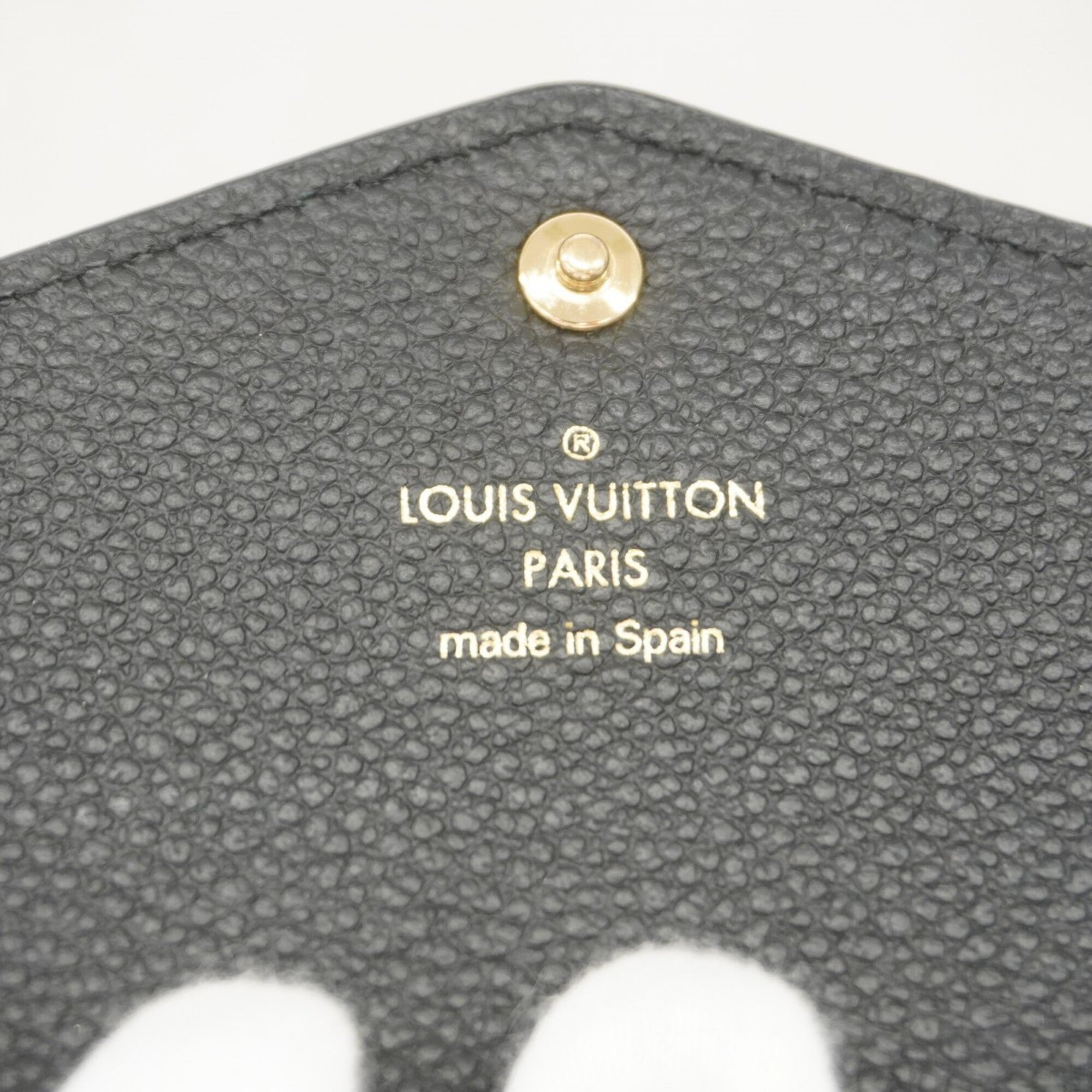 Louis Vuitton Beige Black Long Wallet (Bi-Fold) (Pre-Owned)
